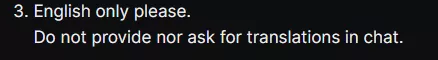 Just curious why this would be a rule for some people? Found on a Twitch Channel's rules