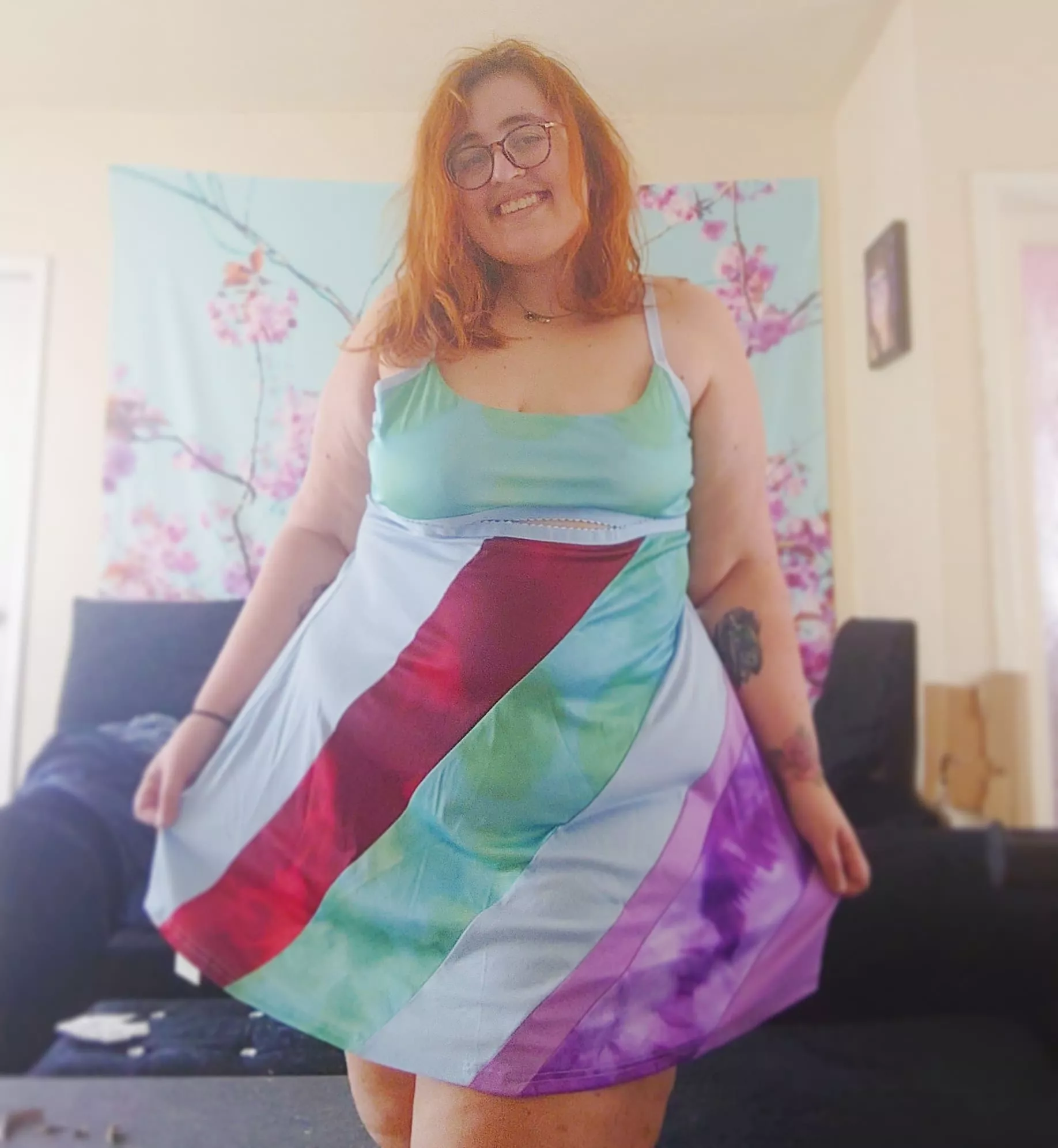 Just feeling super cute in my new dress ☺️🥰