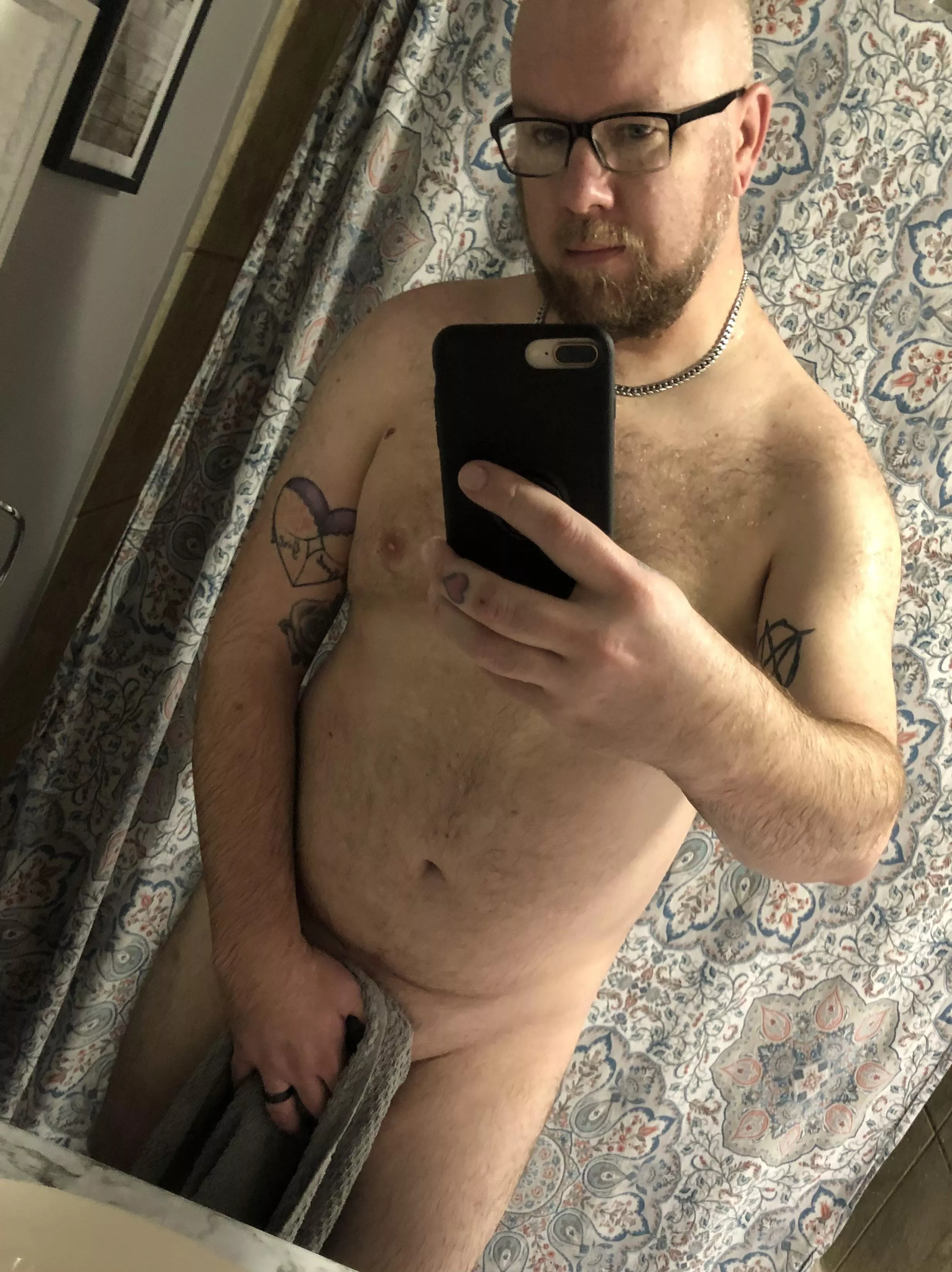 Just got out of the shower. Could use some help drying off