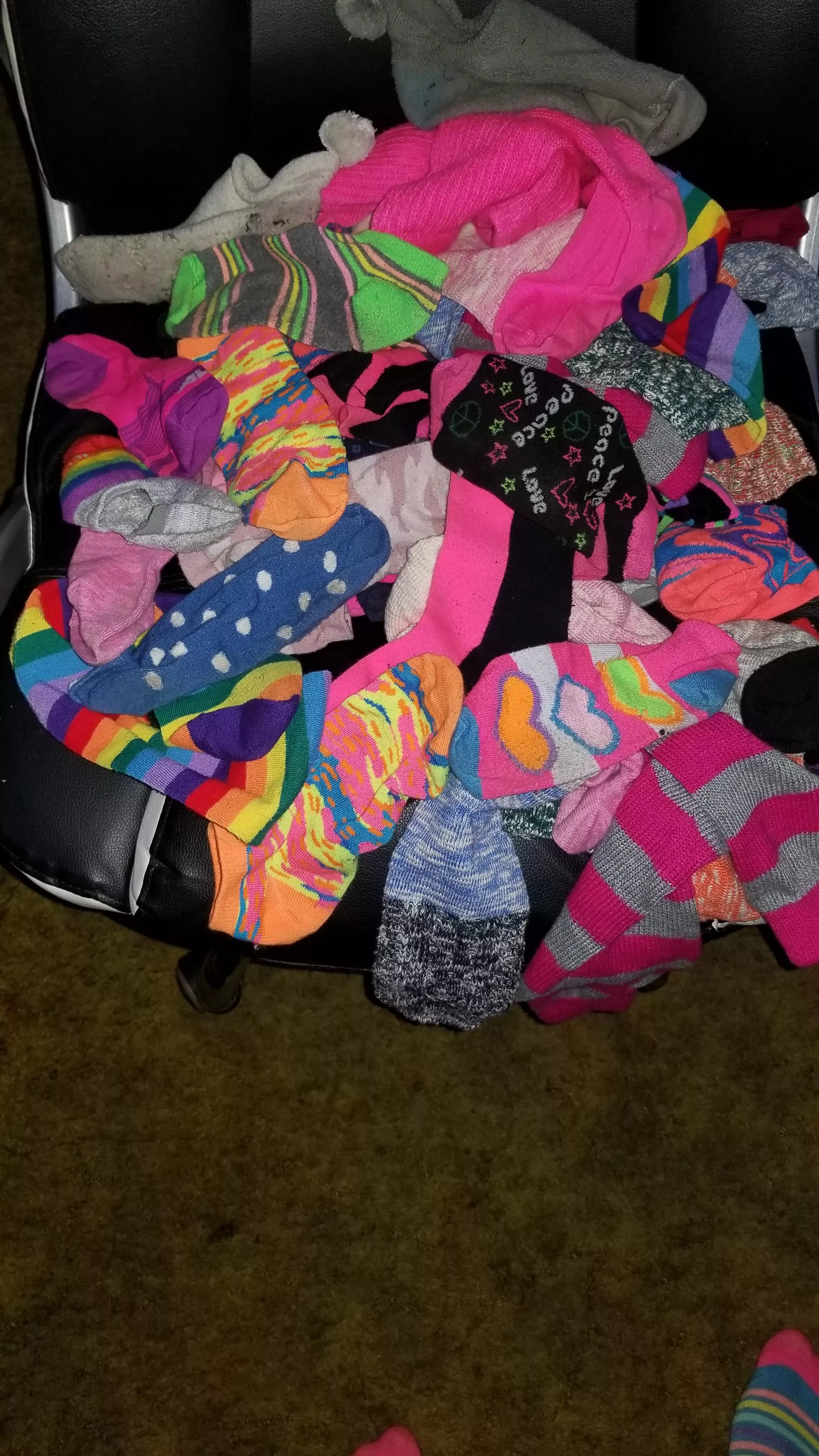 Just love my socks..time to match an put away .