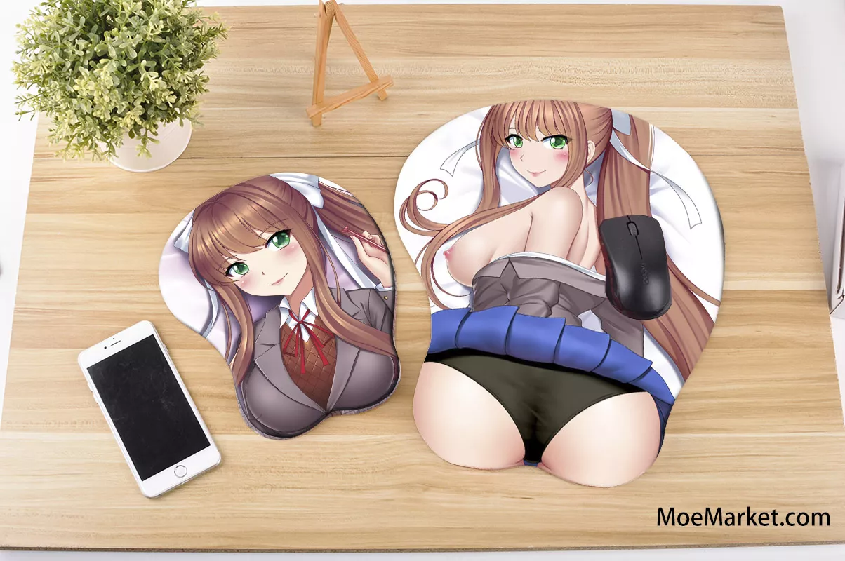 Just Monika, but boob or booty 3D mouse pad?