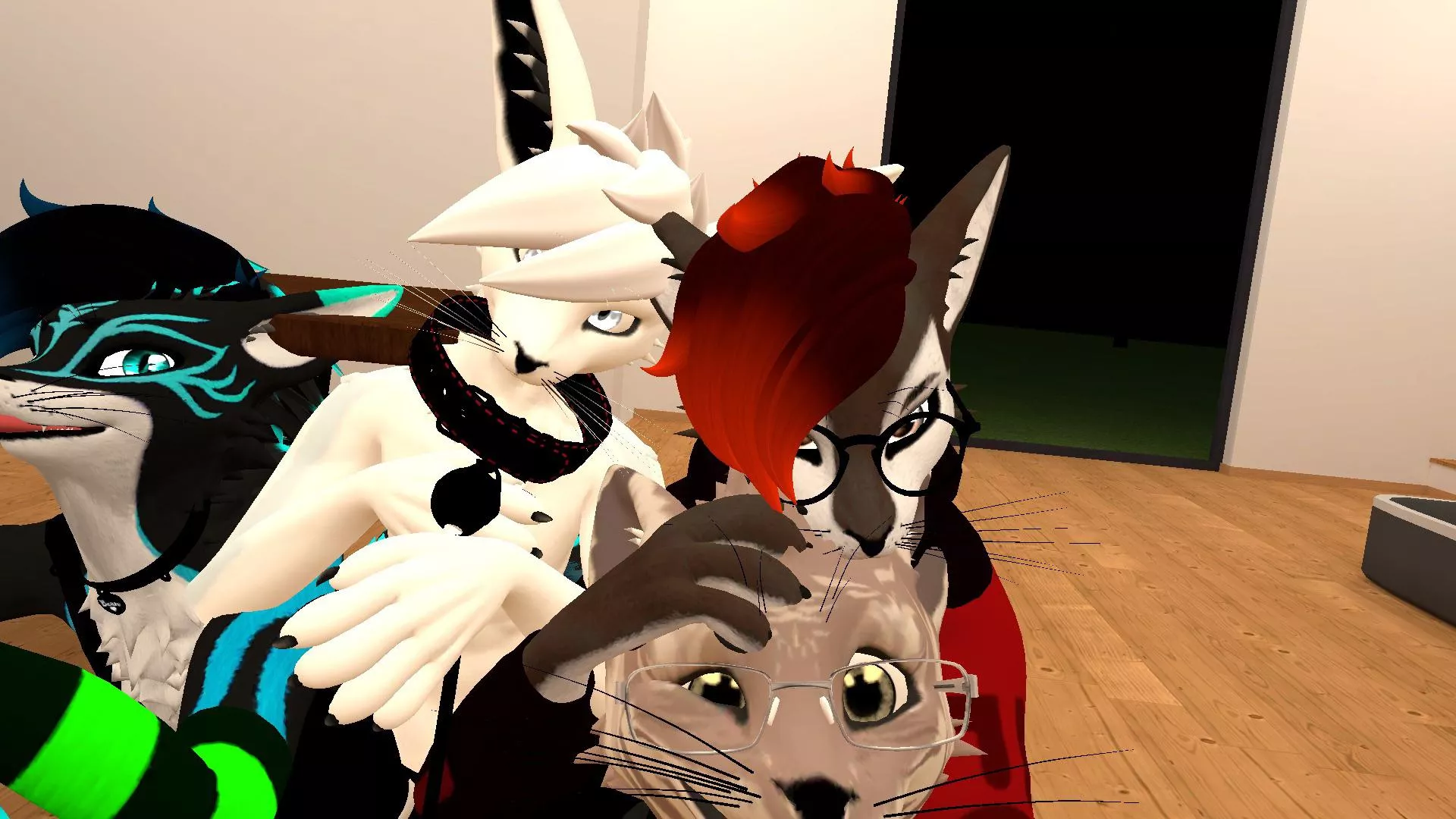 Just some furries hanging out in vrc