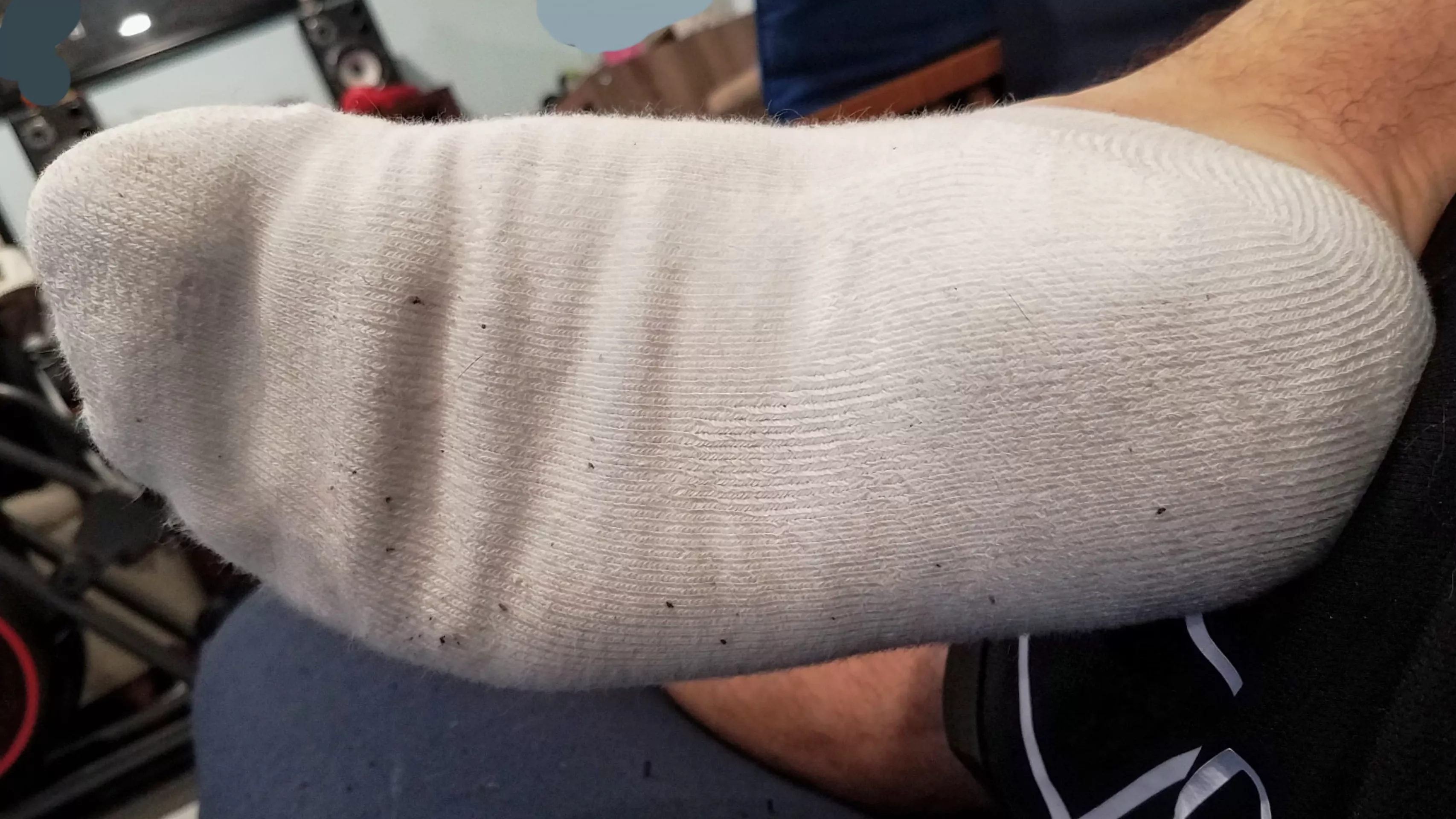 Just started a new pair of white socks. How long should I wear them for?