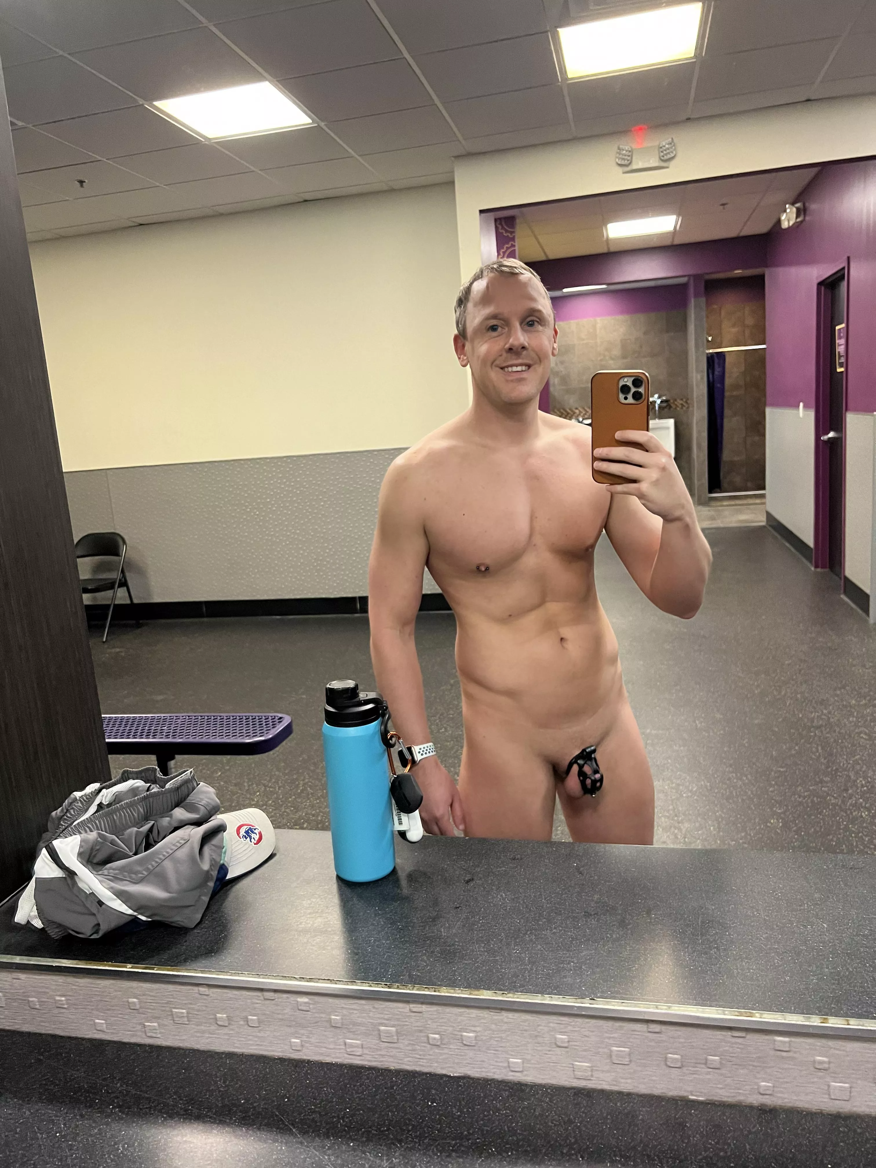 Just wanting to show the locker room I’m a proud locked boy