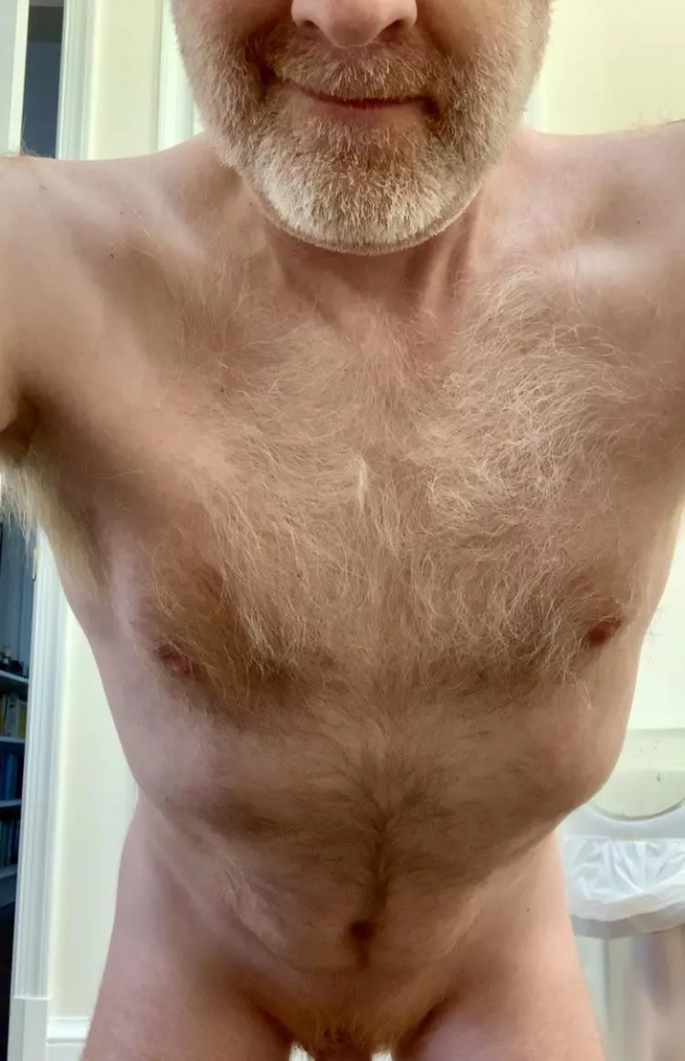 Just you and me, and my beard and chest hair stimulating you all over. [53]