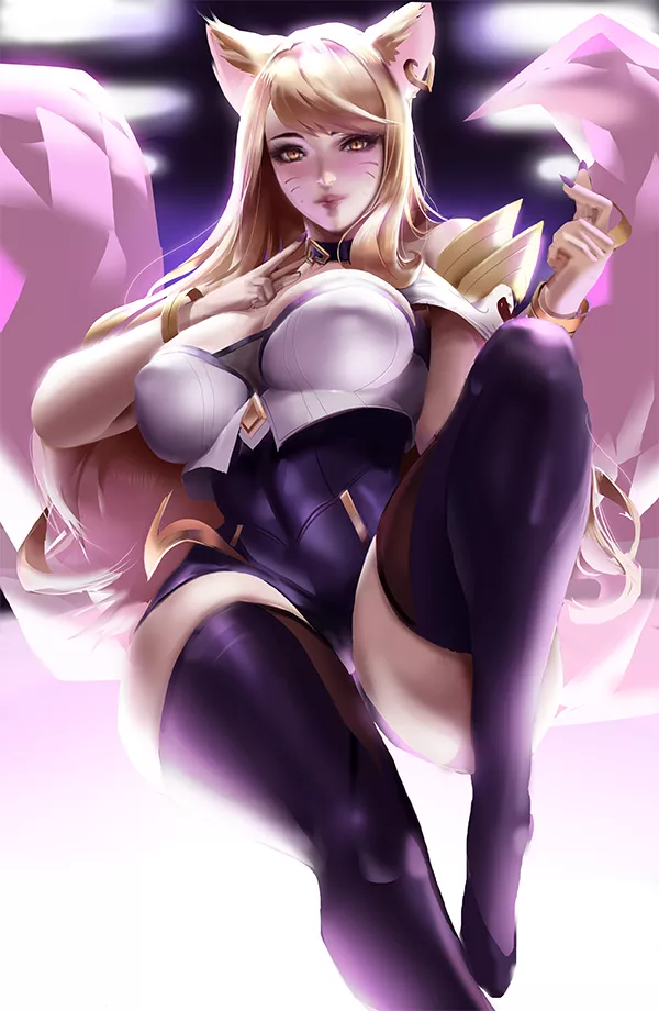 K/DA Ahri's juicy breasts and thighs (SJL)