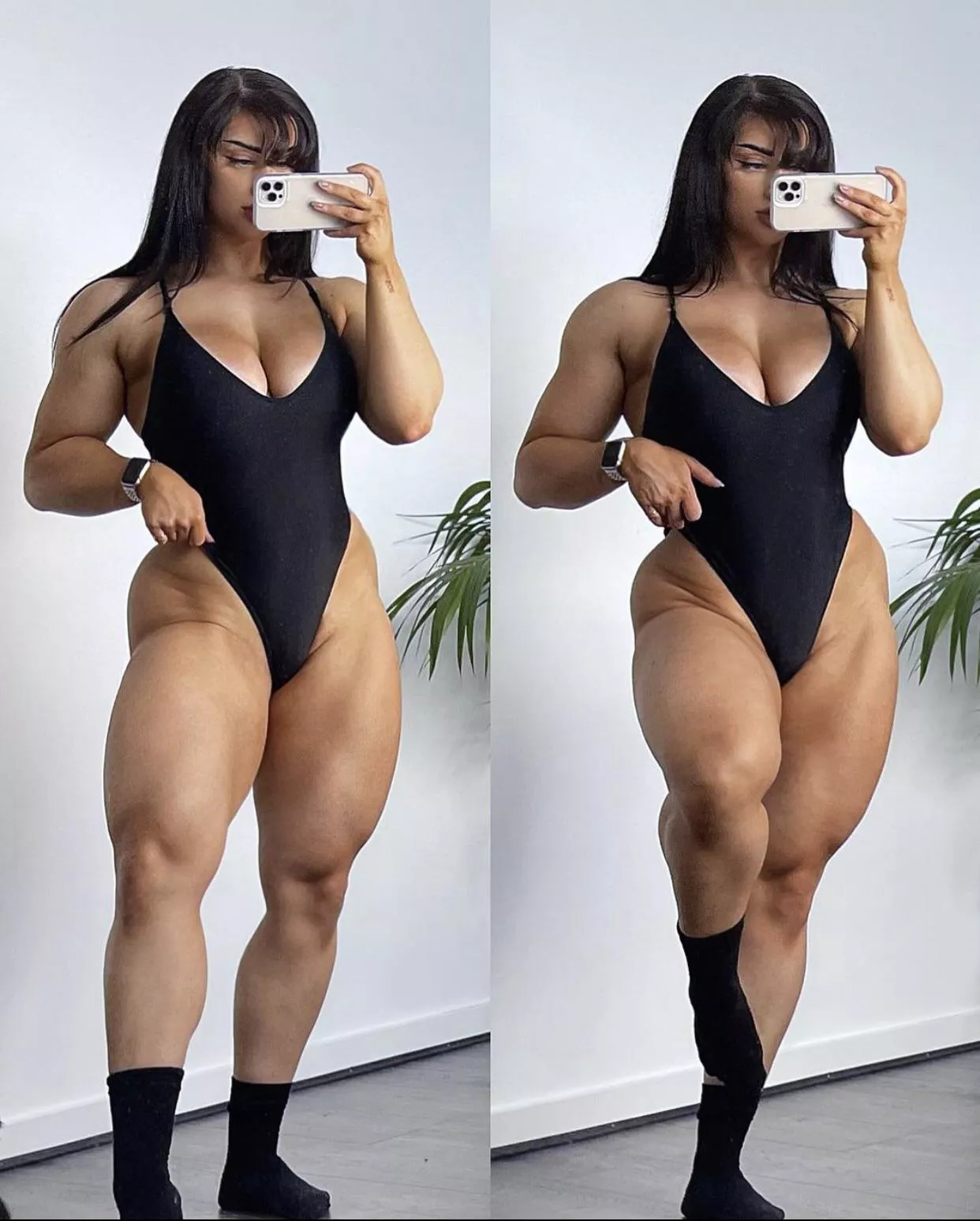 Kiki Vhyce (5’10) Definition of thick fit.