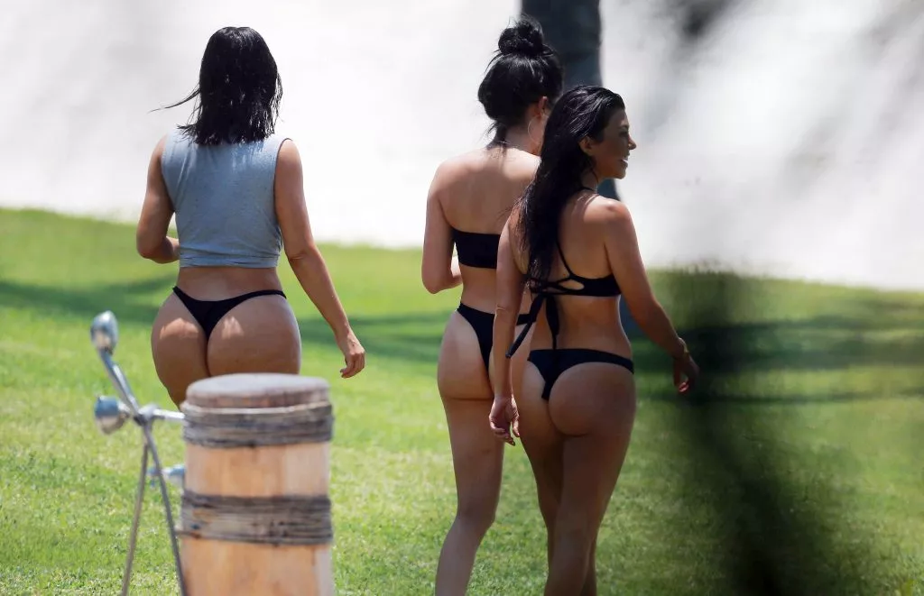 Kim and Kourtney Kardashian