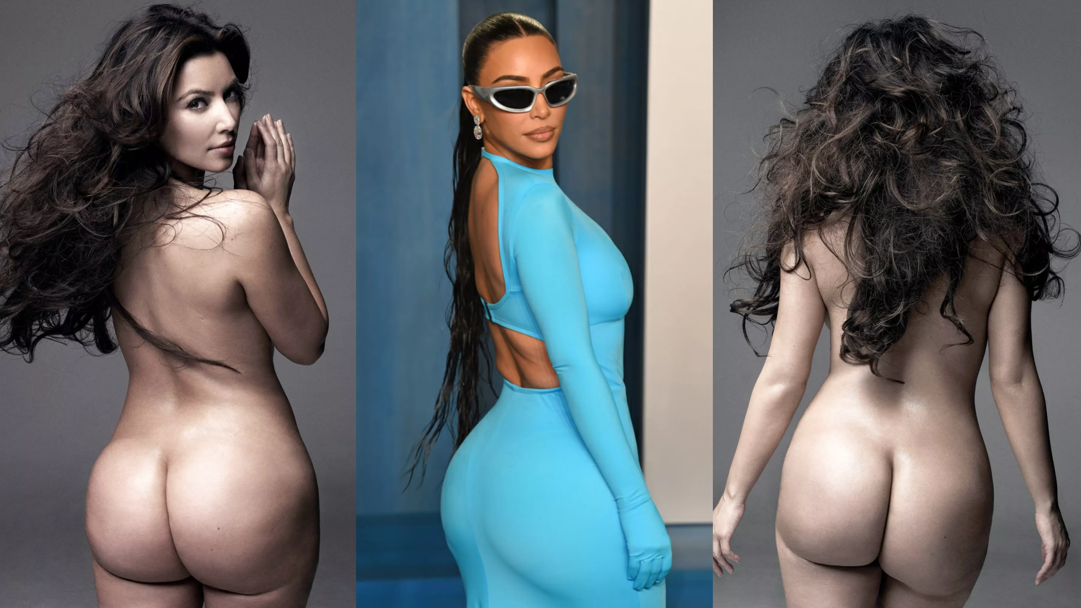 Kim Kardashian Phat Ass Dressed vs Undressed