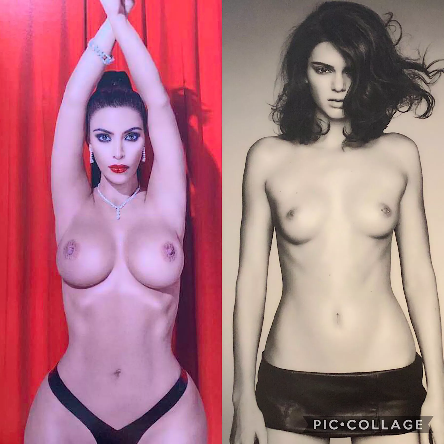 Kim Kardashianâ€™s tits vs Kendall Jennerâ€™s