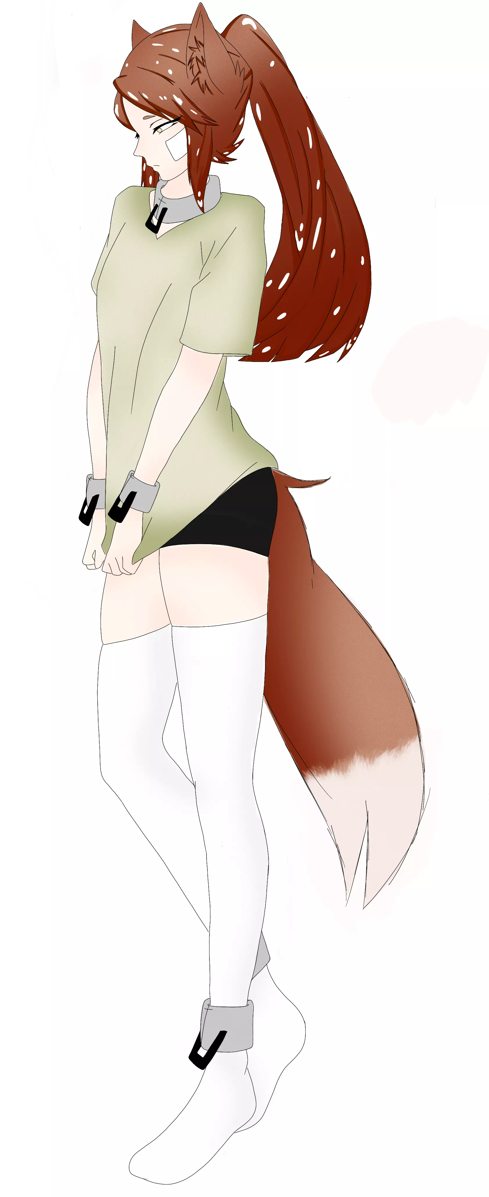 kitsune trap OC redesign (hentai/nsfw coming soon, art by me!)