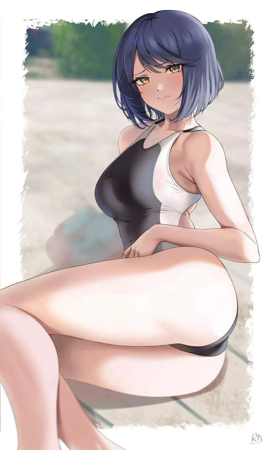 Kujou Sara in swimsuit