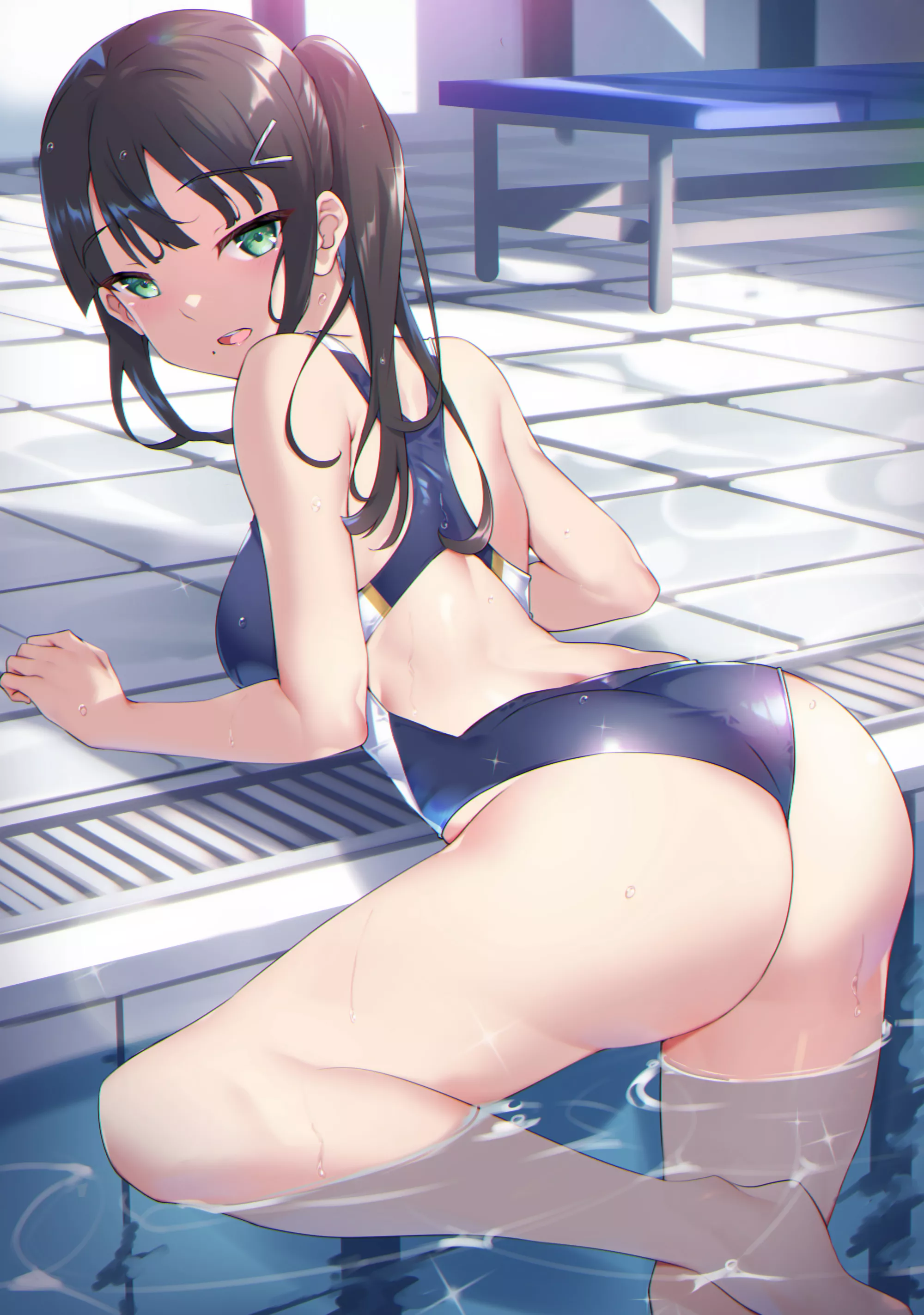 Kurosawa Dia Climbing Out Of The Pool ( Yamaori) [Love Live!]