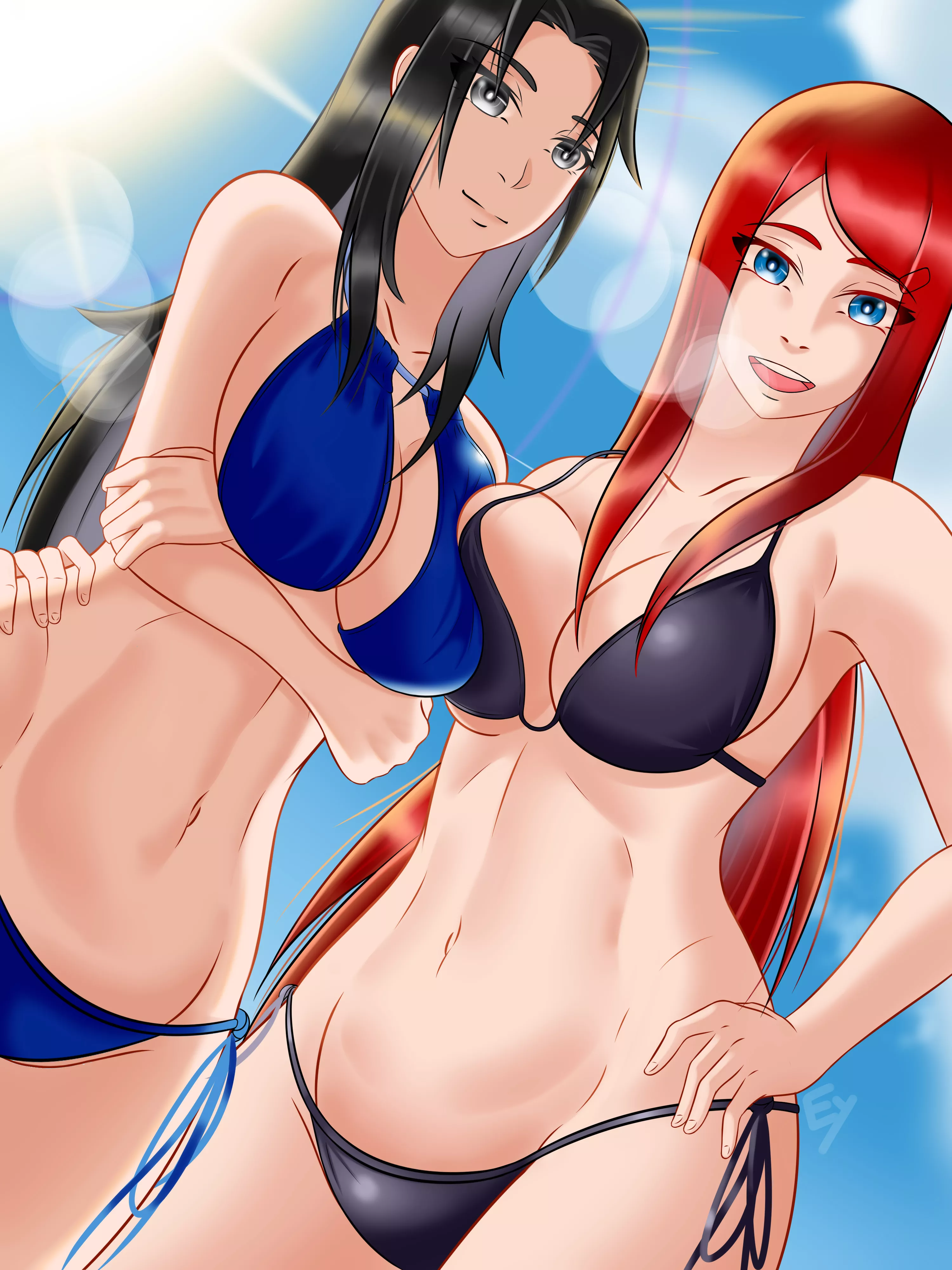 Kushina And Mikoto Beachtime (EYK01) [Naruto ]