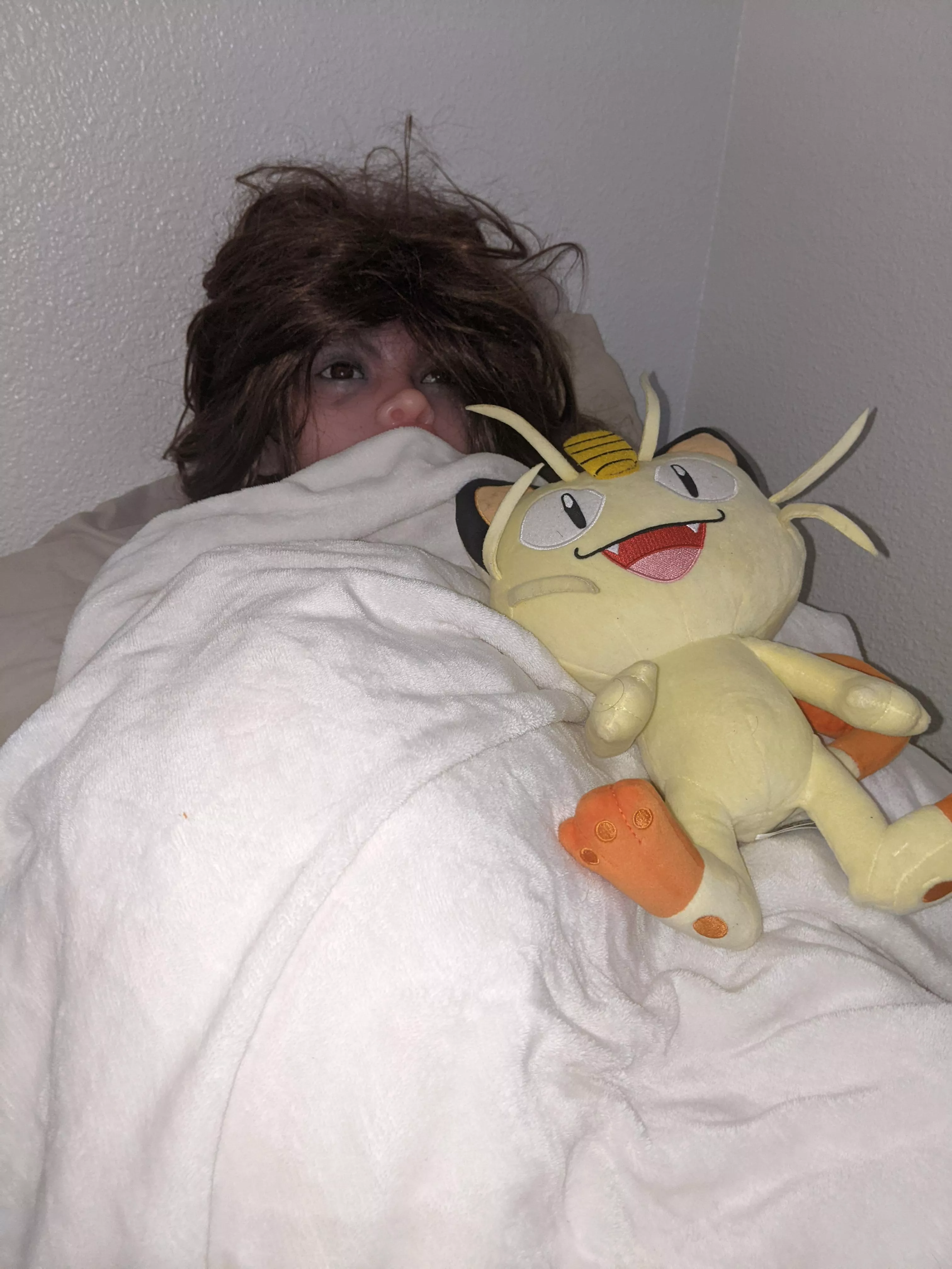 Lamest doll post ever....tucked my doll in with meowth while making her watch me try and catch up to my kid in pokemon Arceus.