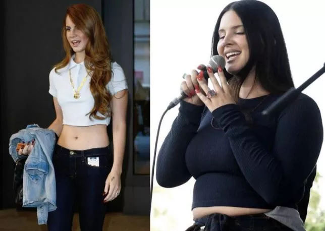 Lana Del Rey Thin to Chubby (tease her in the comments?)