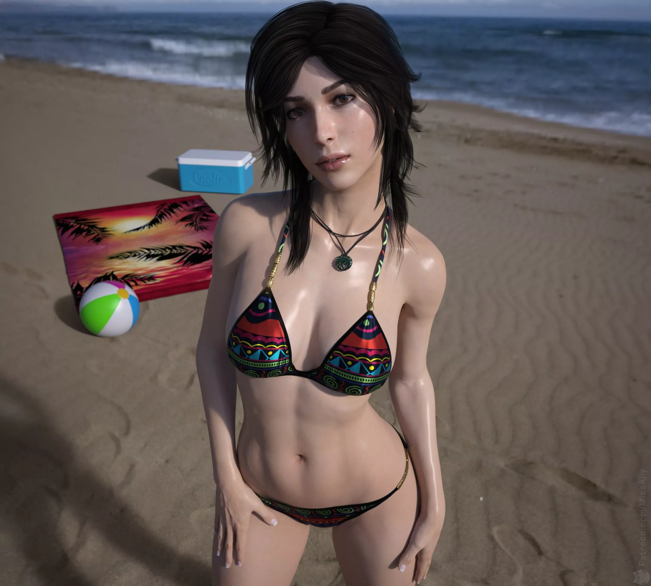 Lara at the beach (MissAlly)