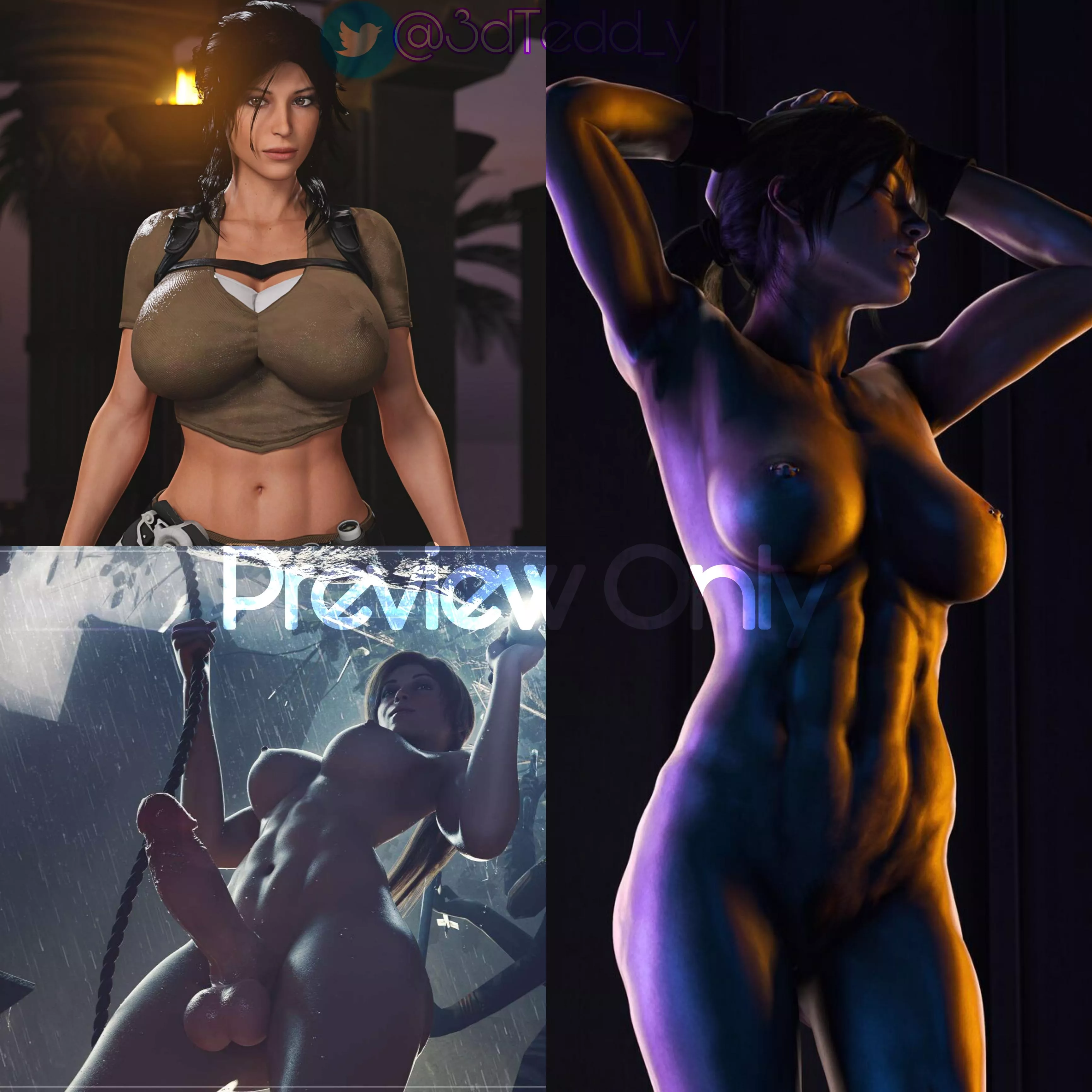 Lara Croft Collection Futa and Non Futa (Twitter 3dTedd_y full collection in comments)