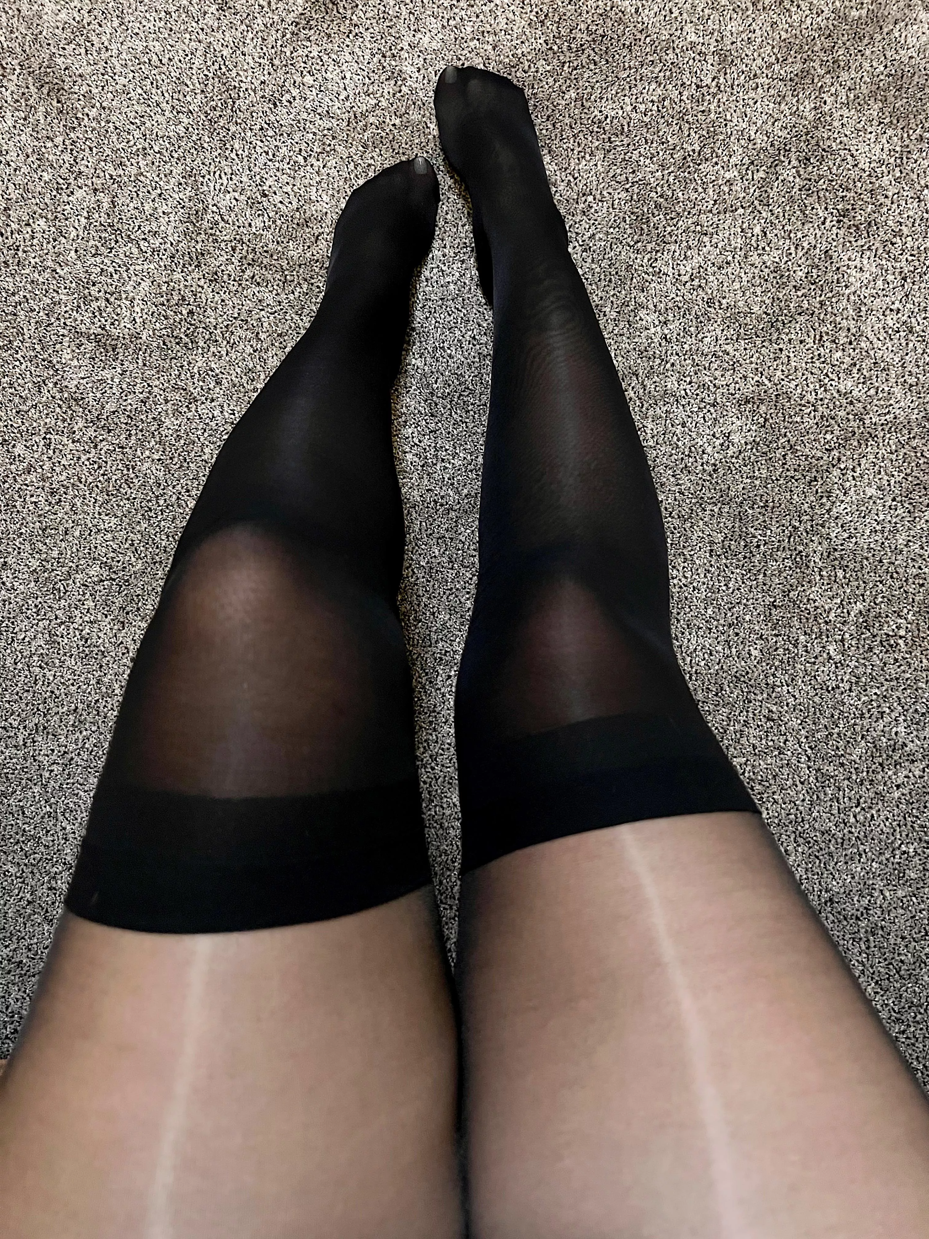 Layering in my thigh highs. ðŸ¥°