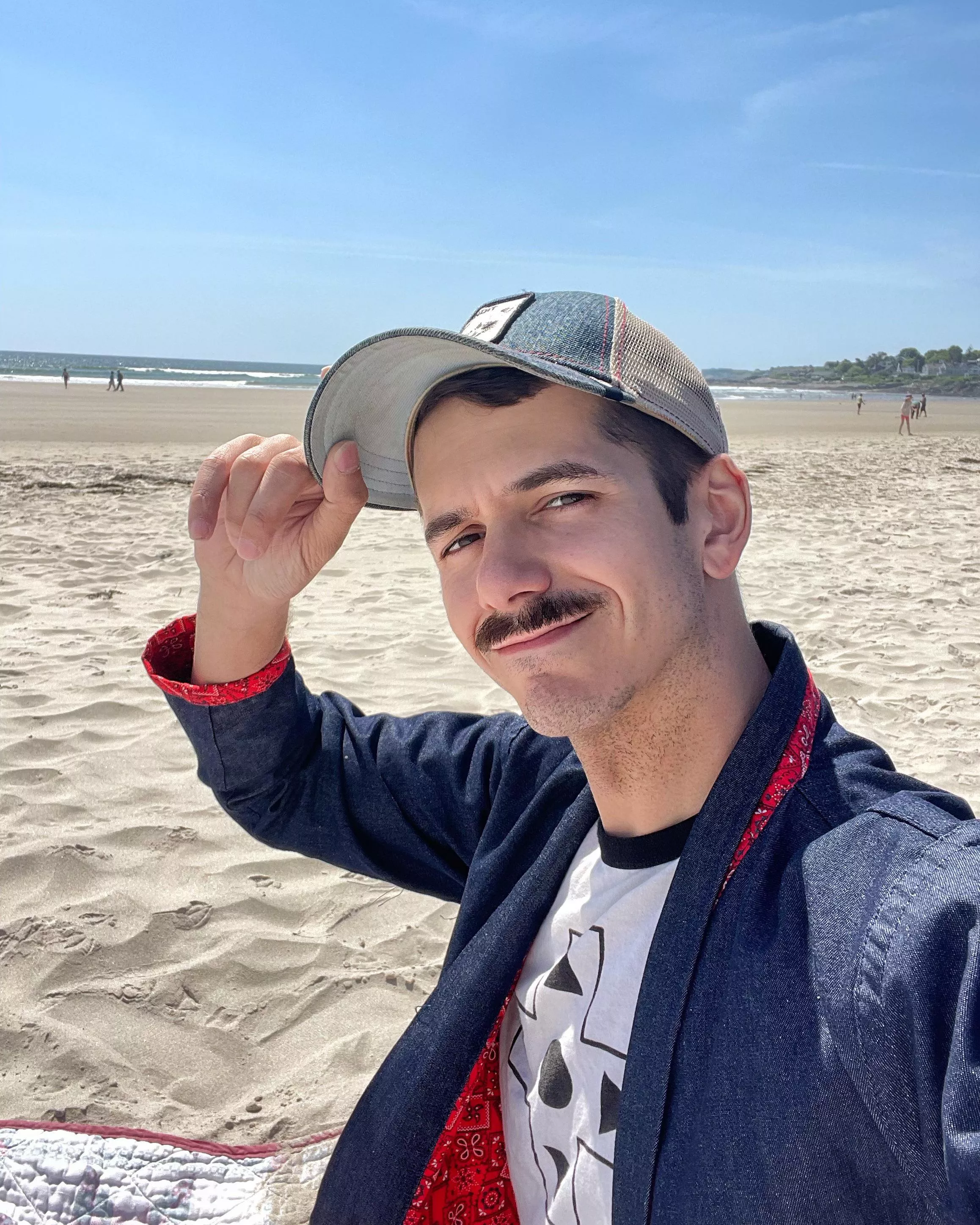 Lazy family beach day