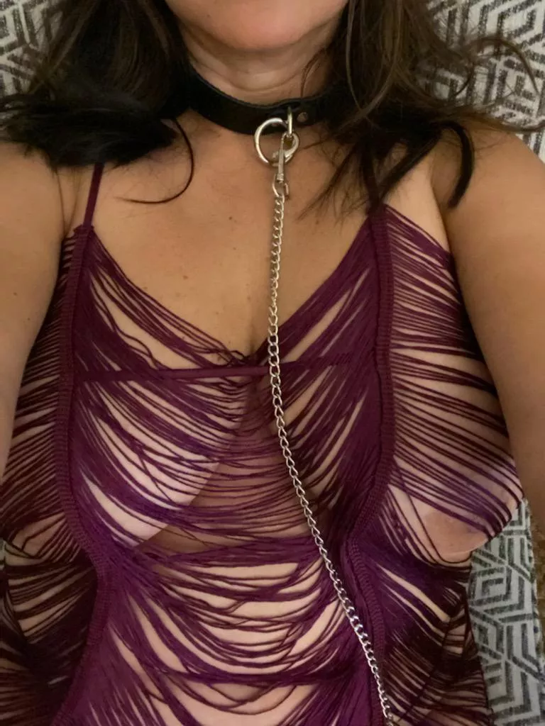 Leash and lingerie. Do you like it?