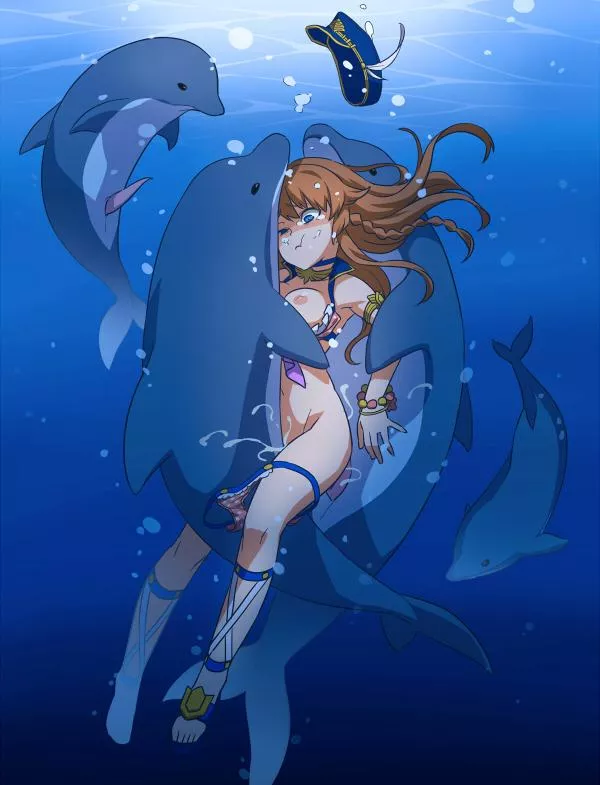 Lecia goes for a swim [Squemezzo](Granblue)