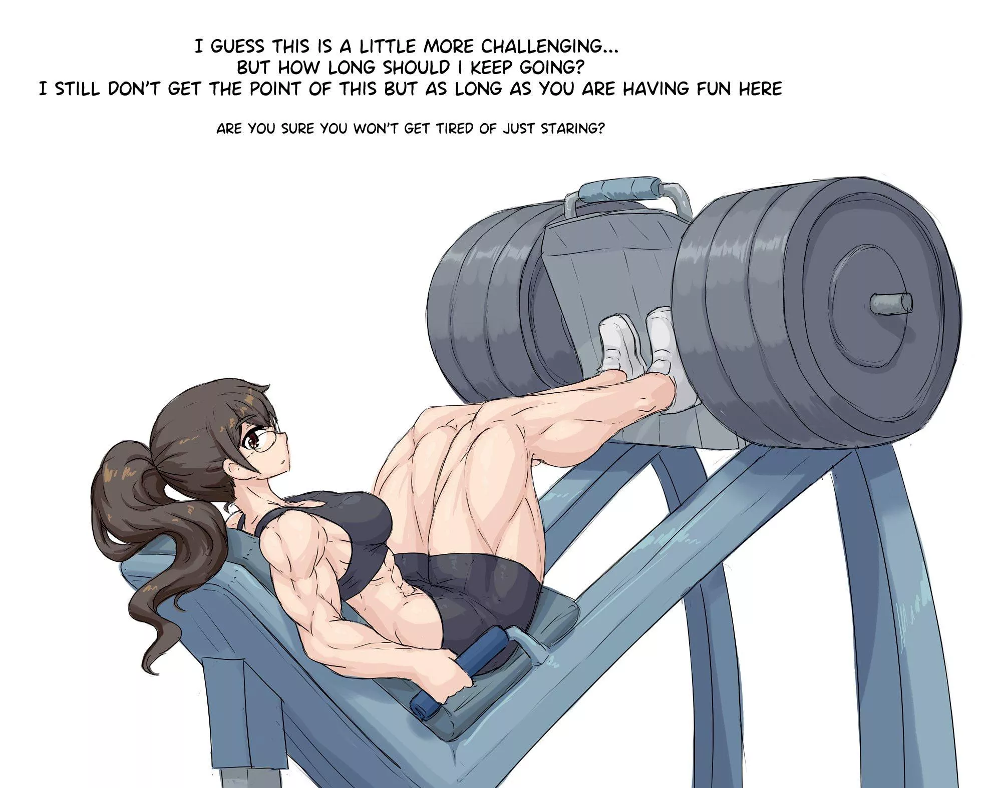 Leg press.(@Sheepepp)