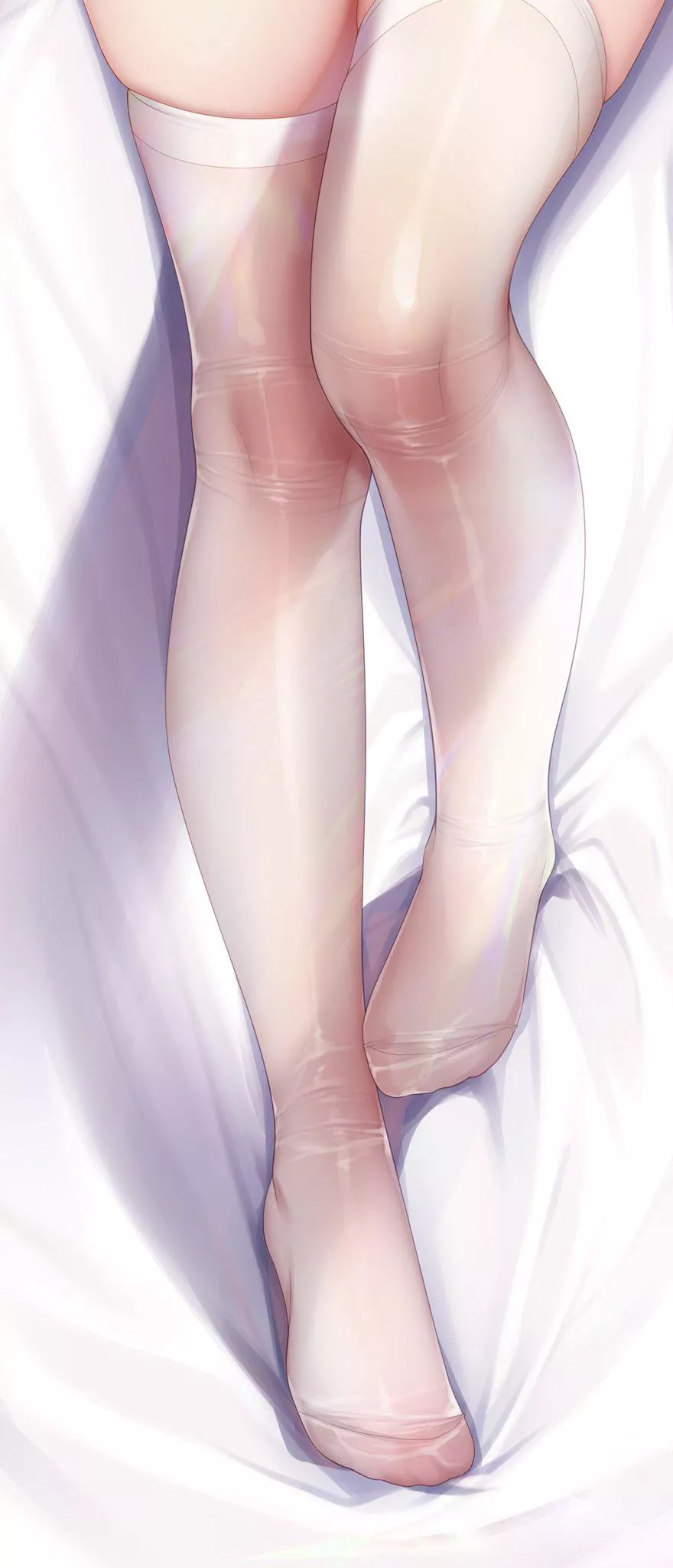 Legs in tight shiny stockings [Original]