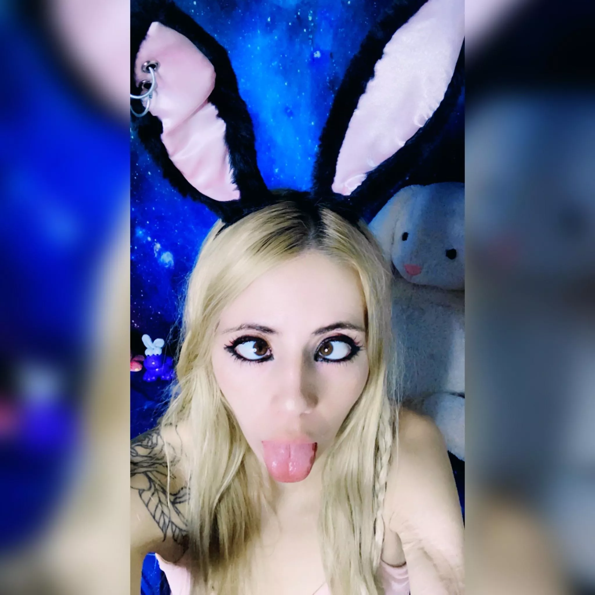 Let’s be friends? 😉🐰🌸 #bunnygirl #ahegao #egirl #petite #model #animegirl