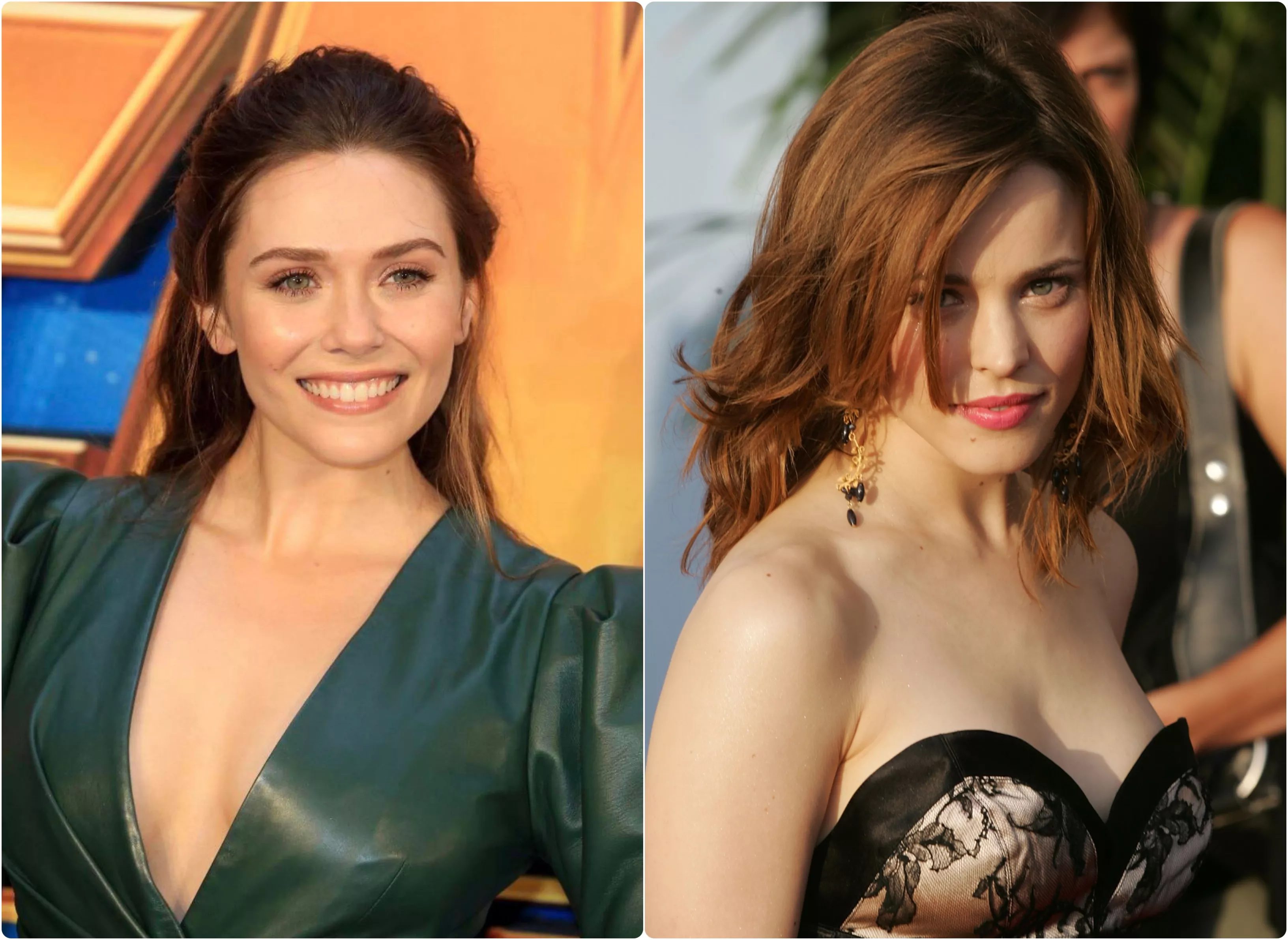 Lets get hard & stroke to Marvel babes Elizabeth Olsen & Rachel McAdams