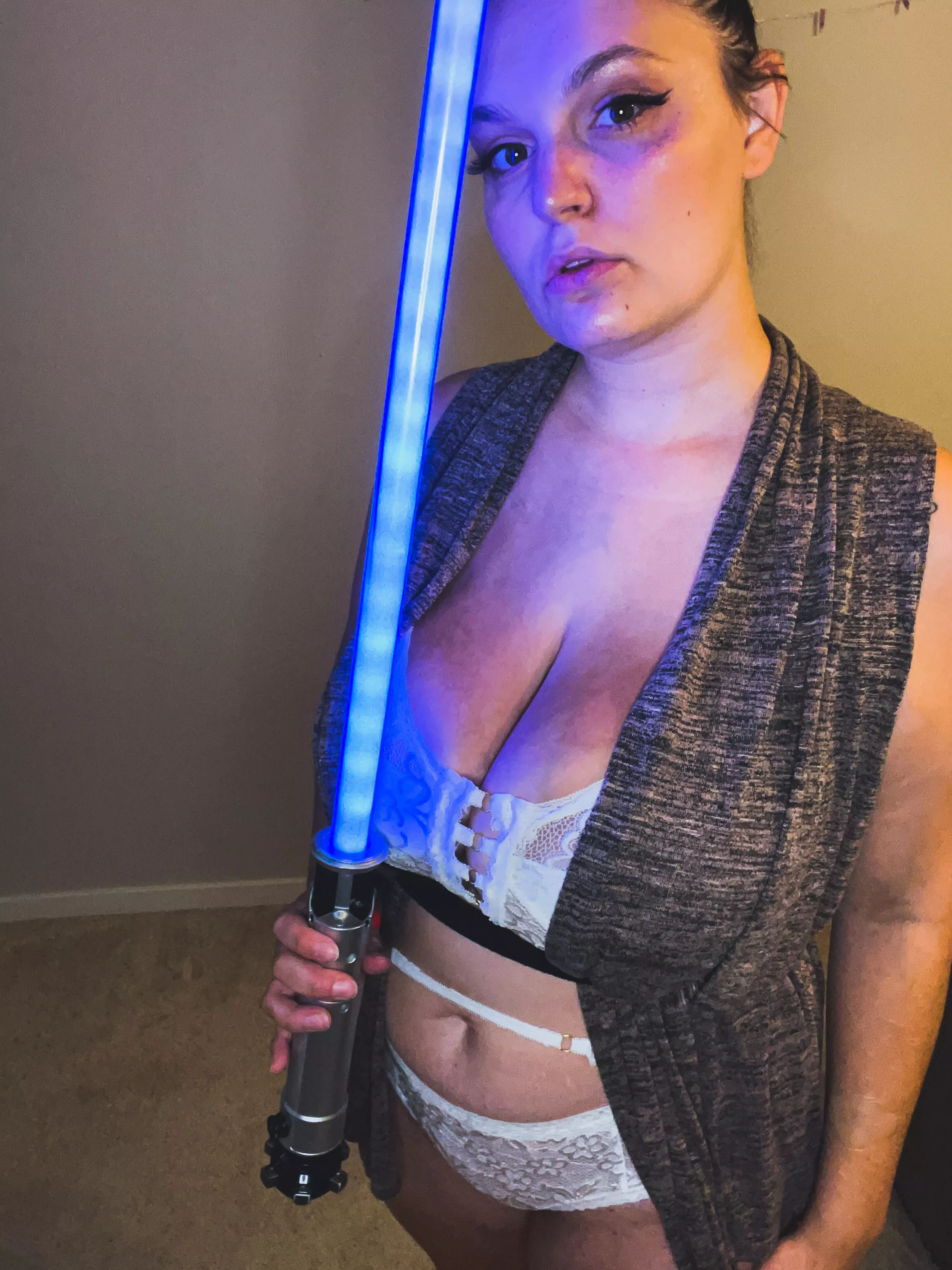 Let’s go smoke and then see what kind of trouble we can get into with your lightsaber! May the fourth be with you!