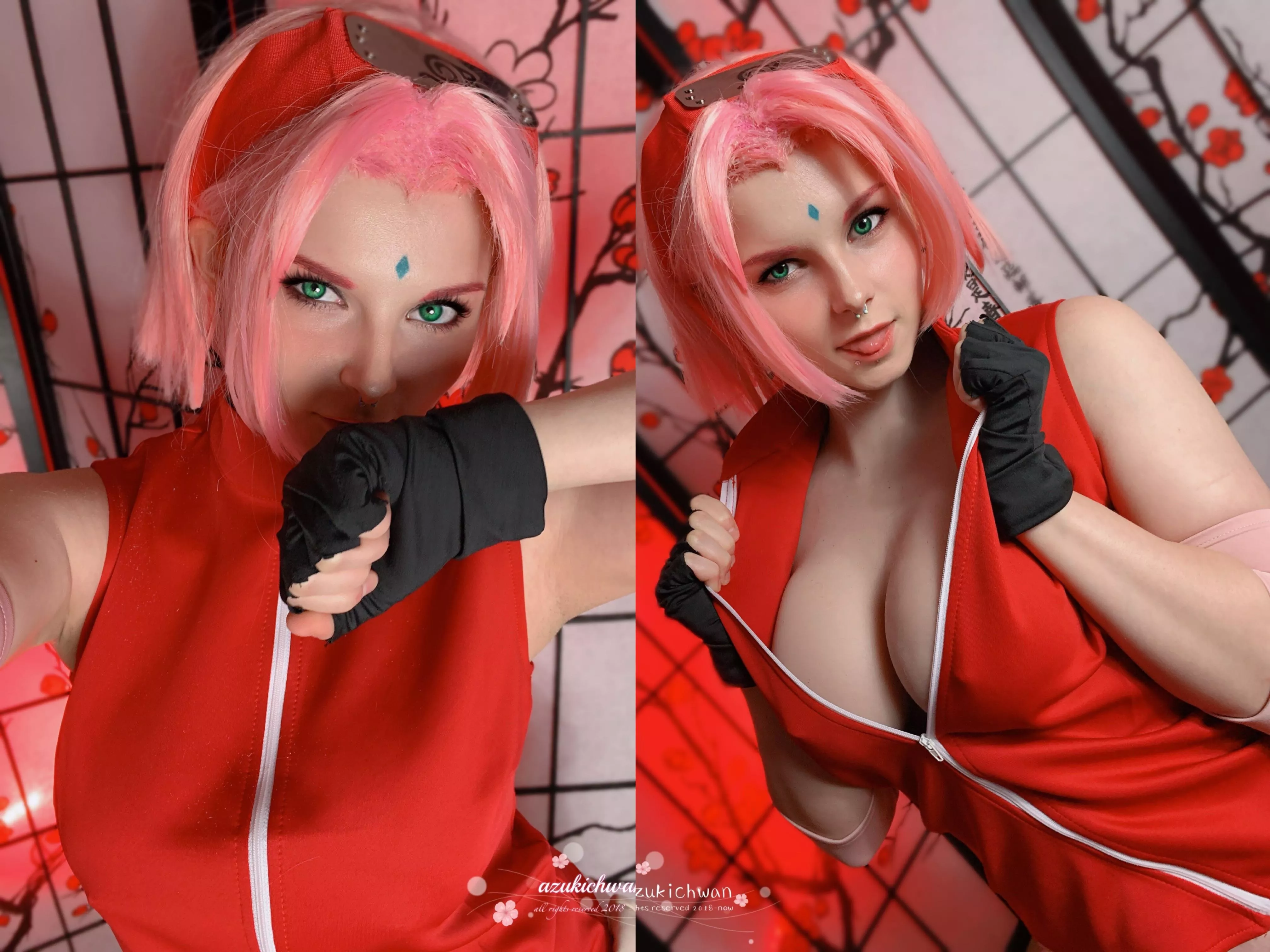 Lewd Sakura Cosplay By Azukichwan