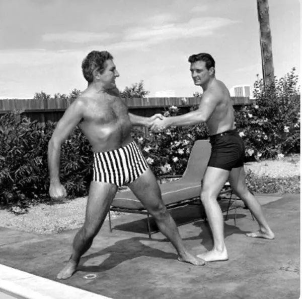 “Liberace and Rock Hudson” …