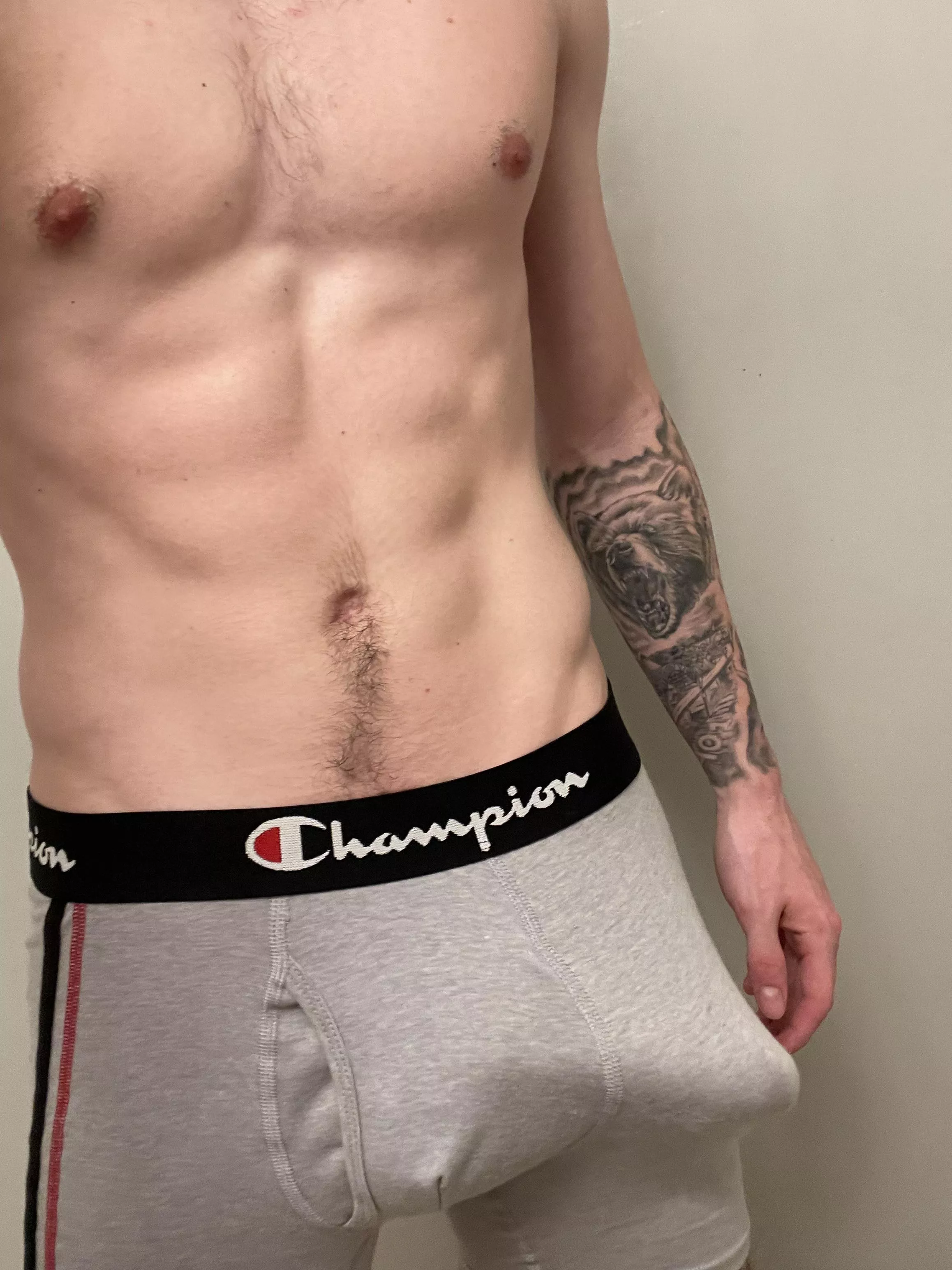 Lick me all the way down to my bulge🥵