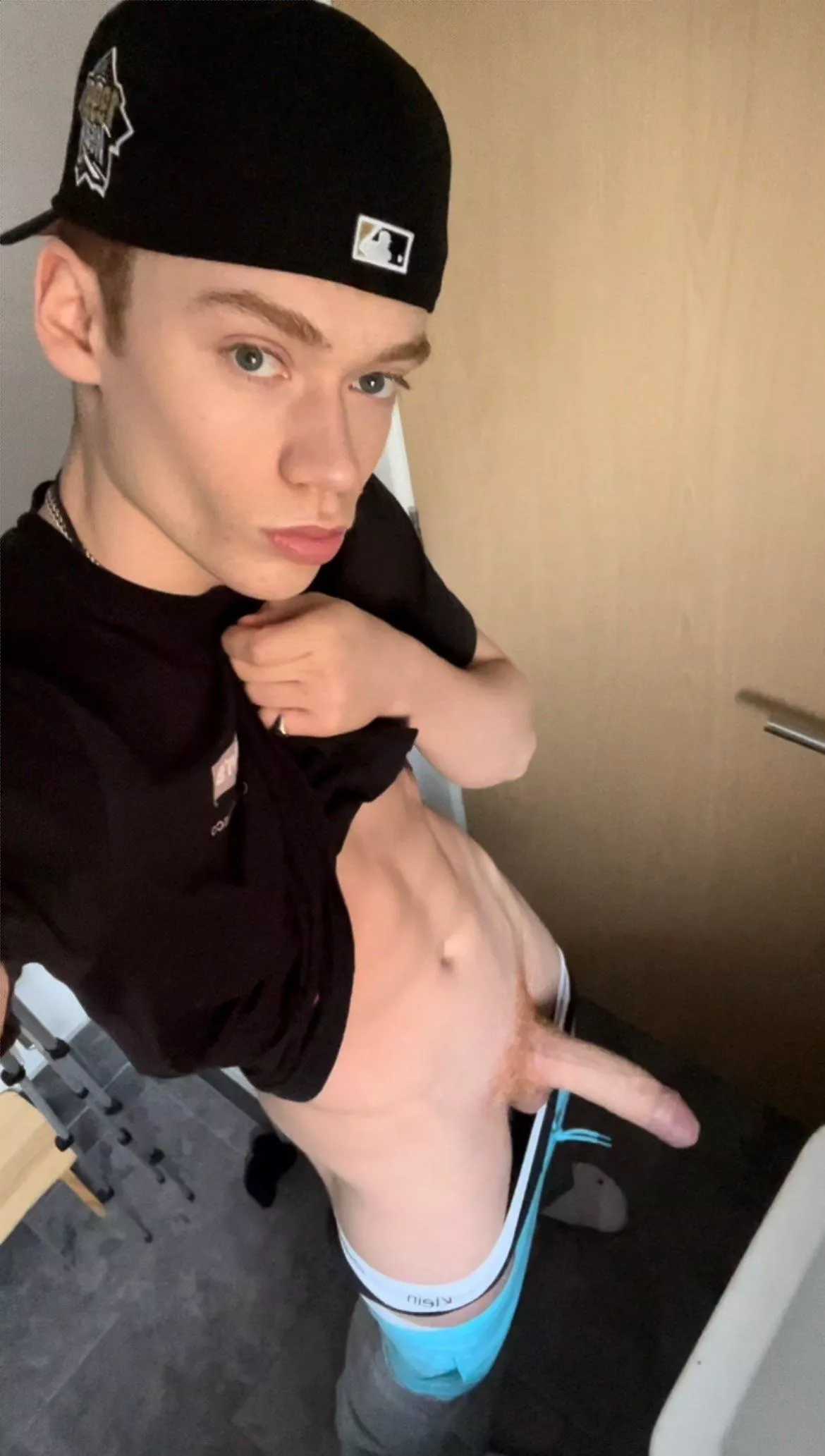 Lick my abs or cock first?