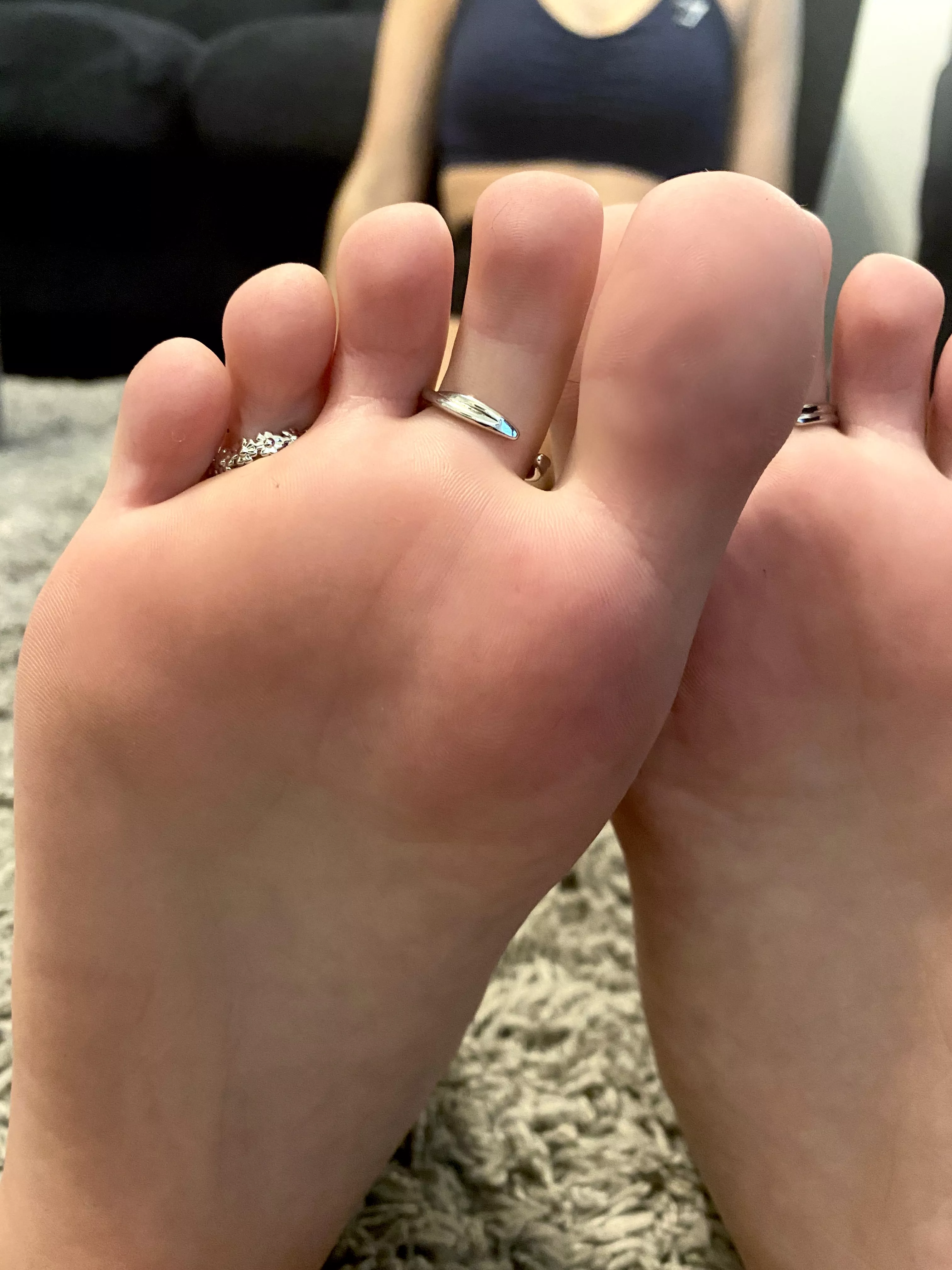 Lick my soles from the bottom to the top