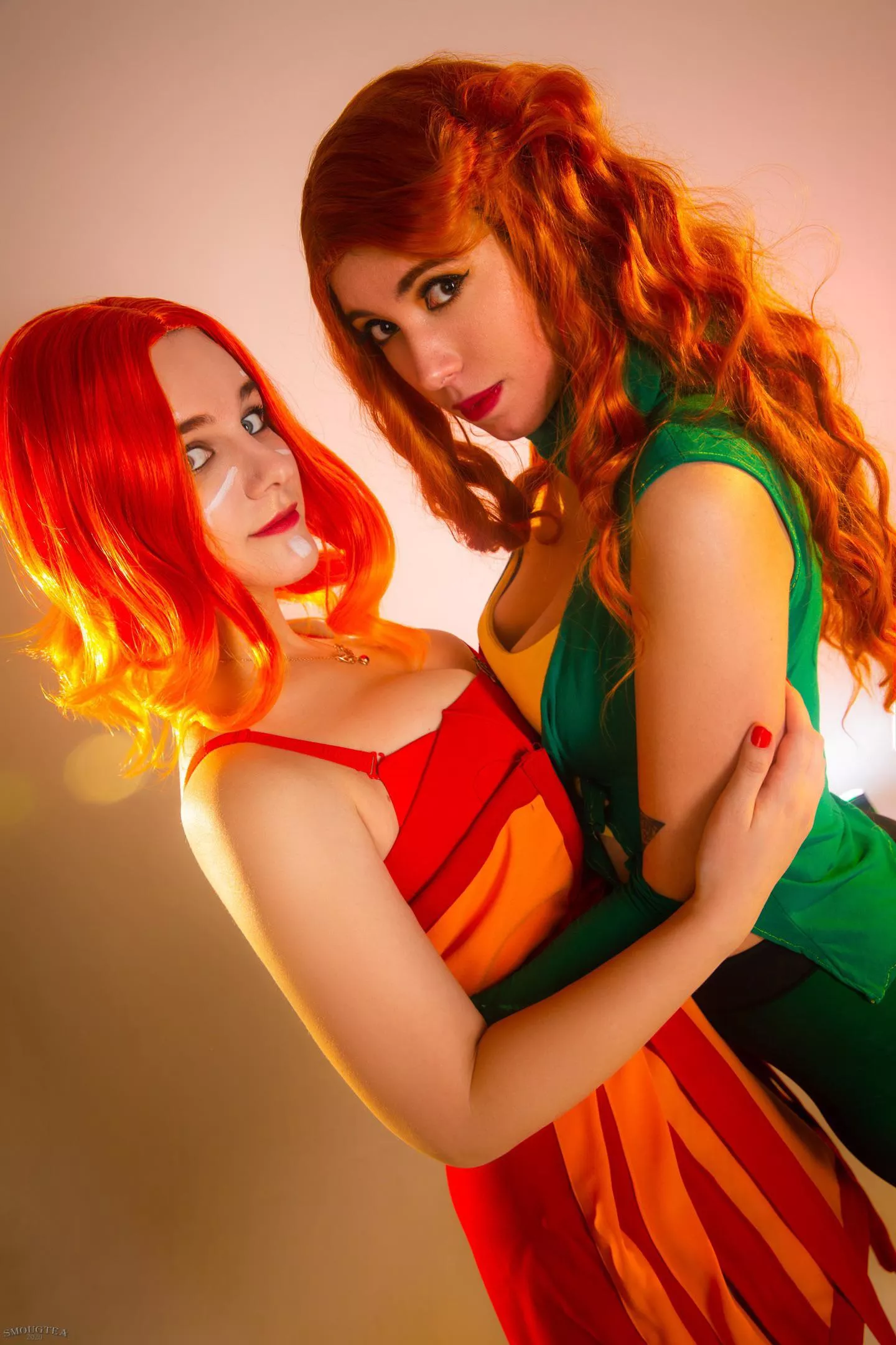 Lina and Windranger from Dota2 by Agrifano and RedApple_Girl.