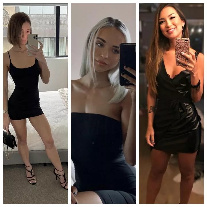 Little black dress selfies