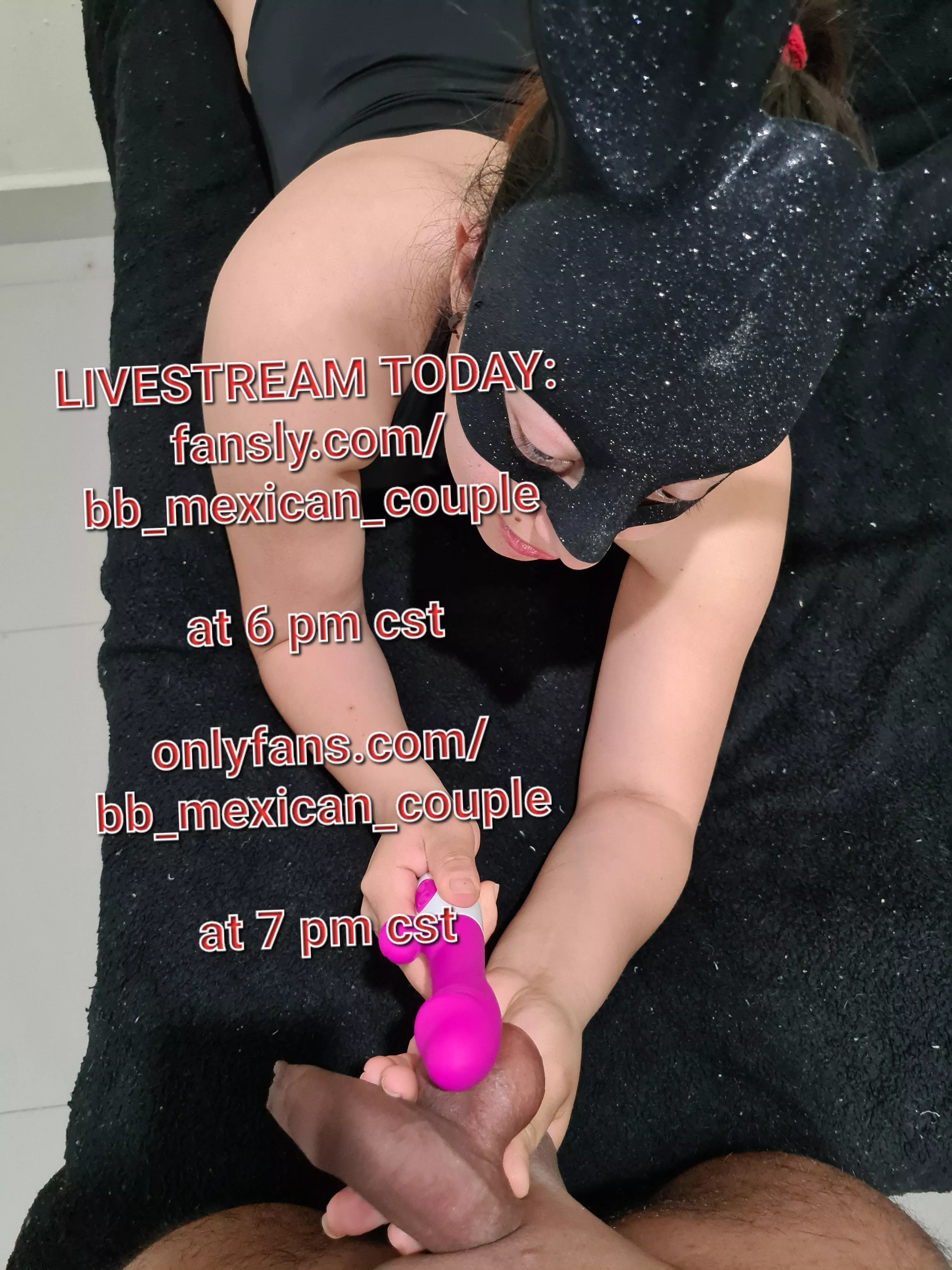 Livestream today in a few hours, cum join us