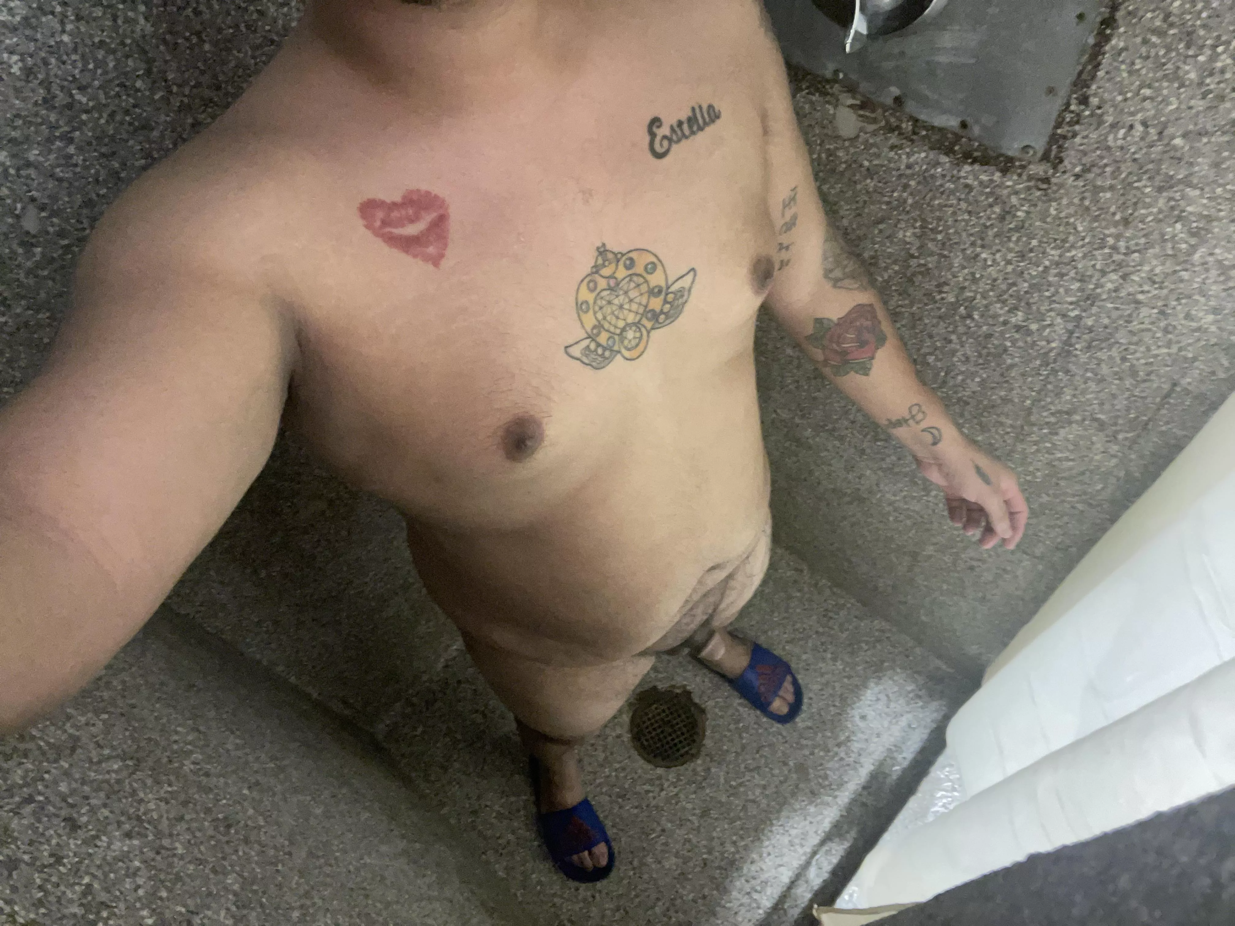 Locker room shower