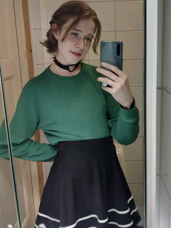 Looking pretty in green