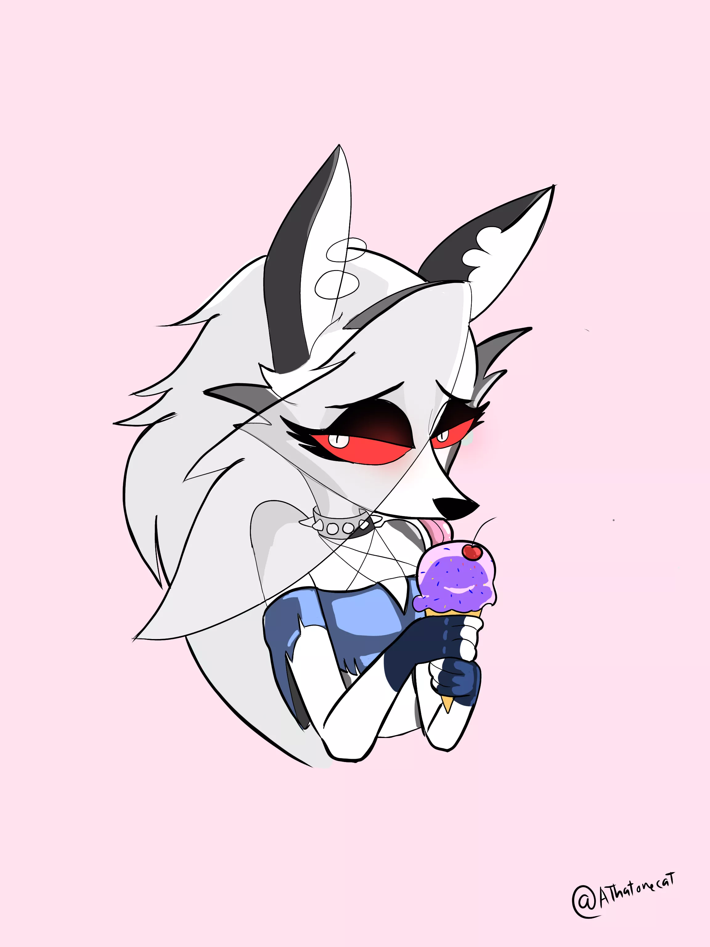 Loona and Ice Cream (@AThatonecat)