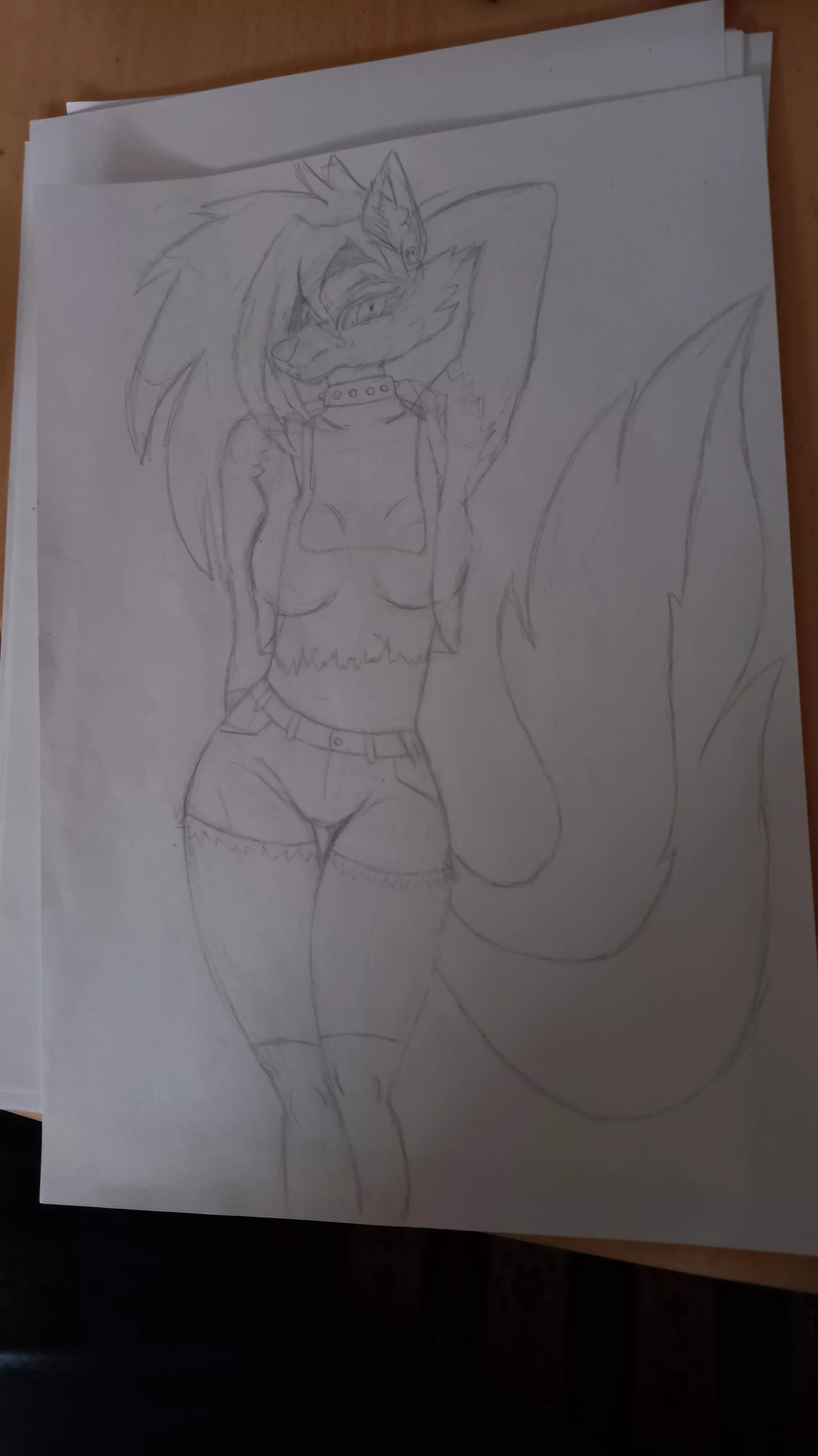 Loona sketch update bc i forgot the tail (by me)