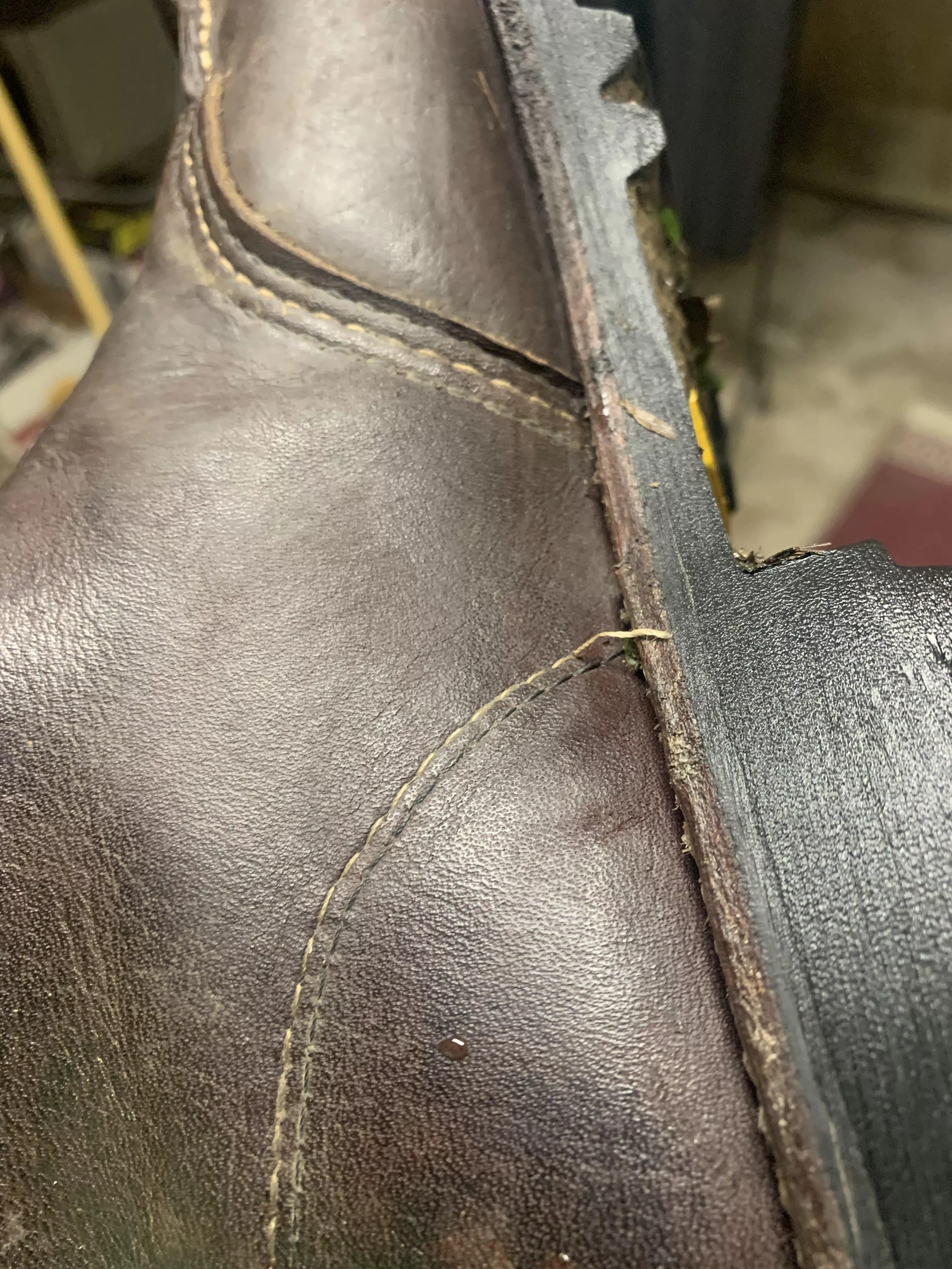 Loose stitching on boot. What should I do?