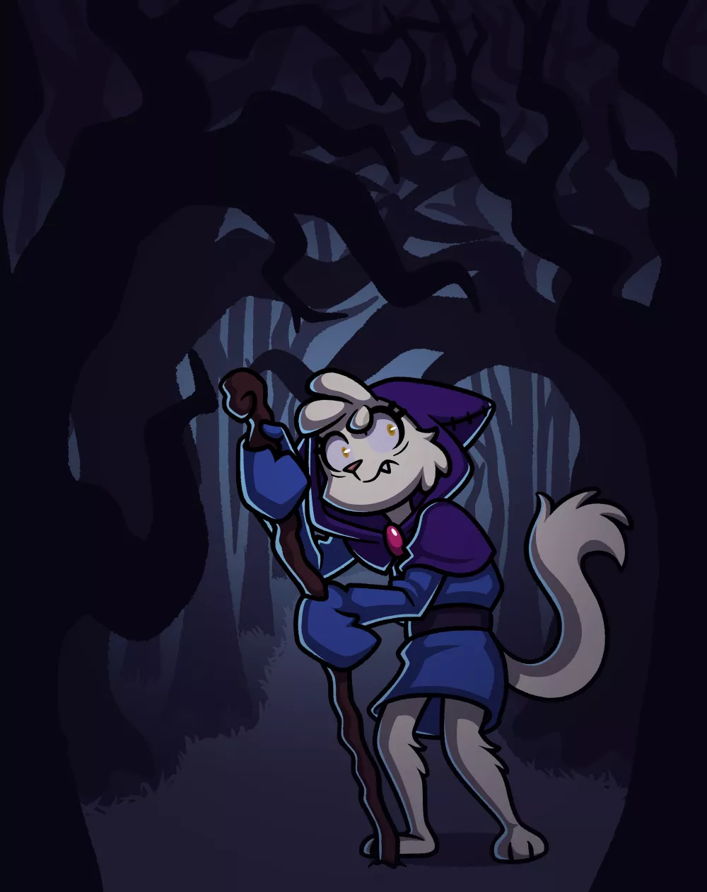 Lost in the Woods (art by me)