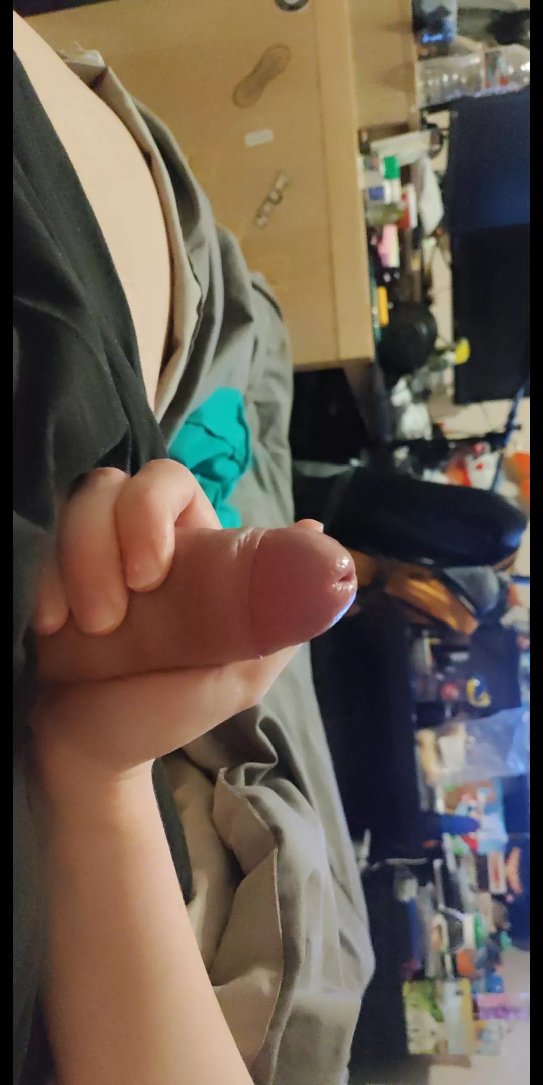 Love how big my[24] tiny dick looks in her hands