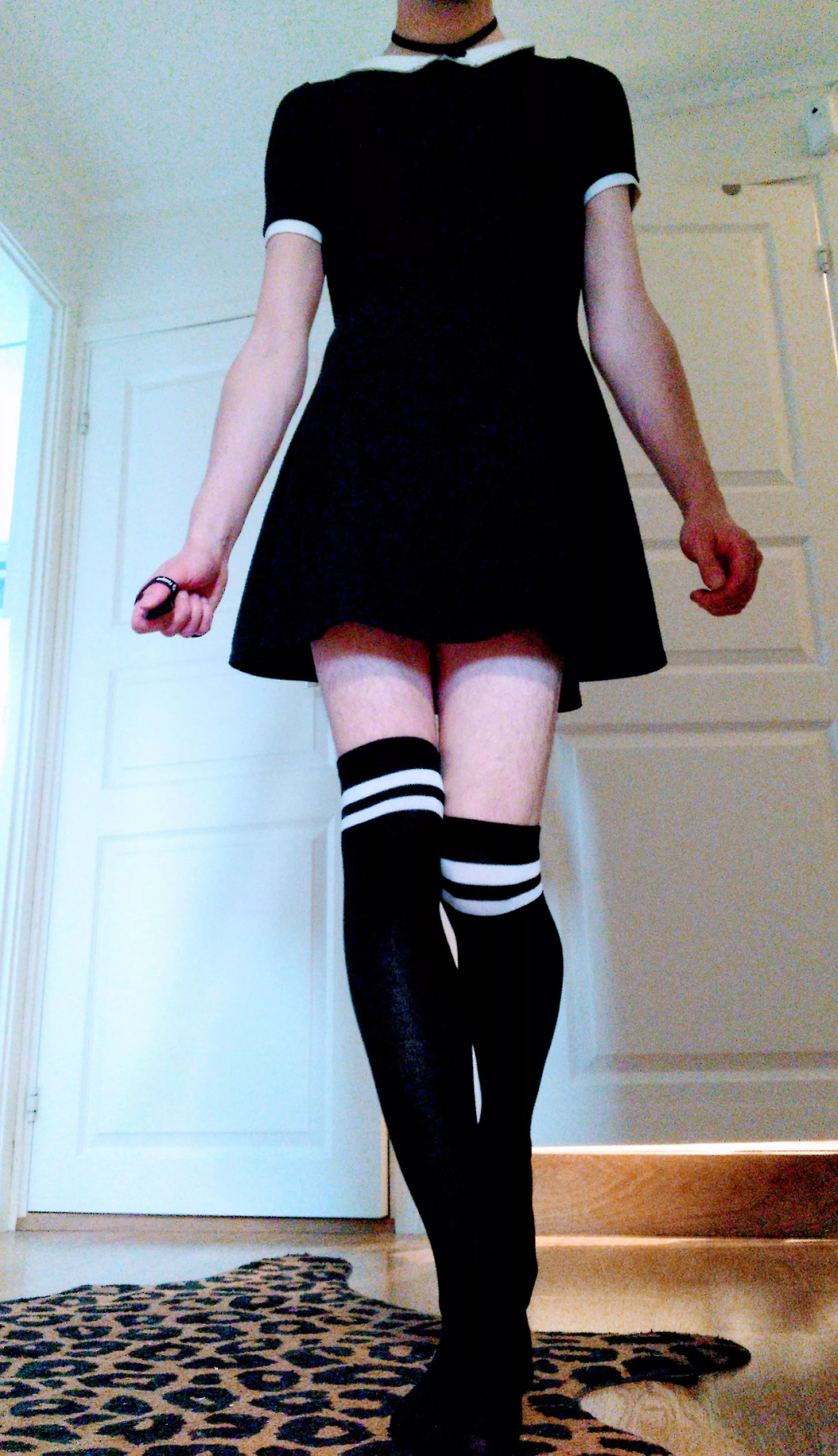 Love my new dress and socks together! 🖤