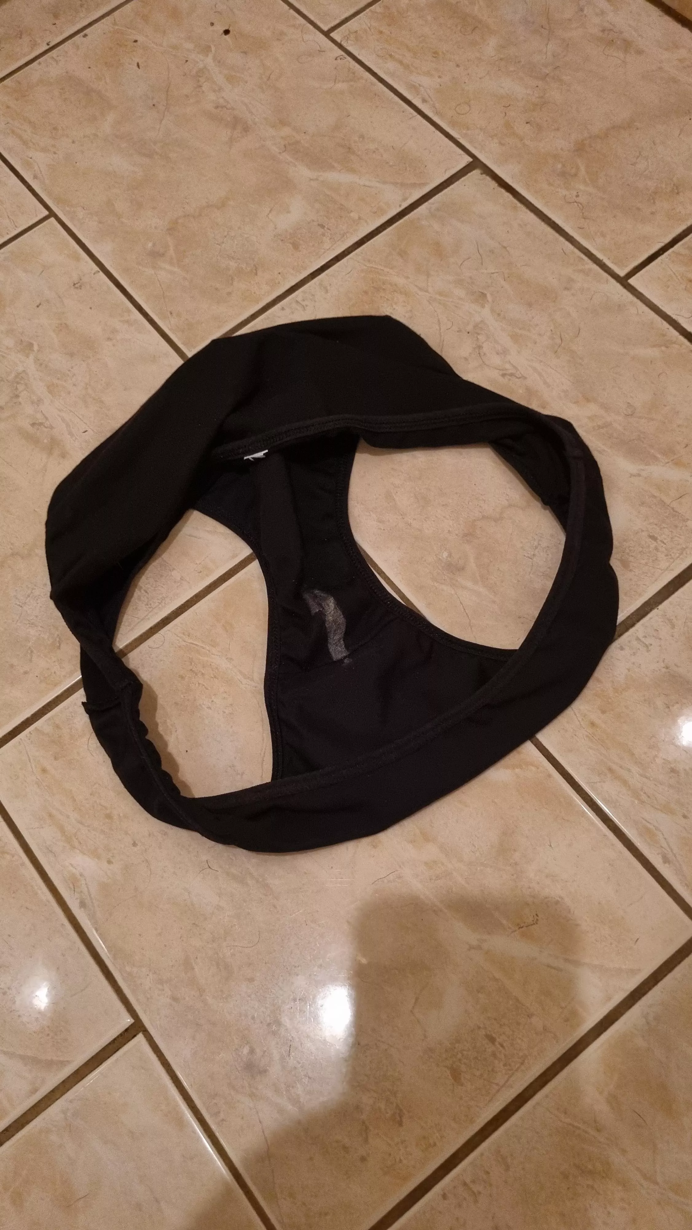 love to know ppl's thoughts. these are my wifes panties that I found tonight. is getting off on someone else? she hasn't fucked me in 8 months