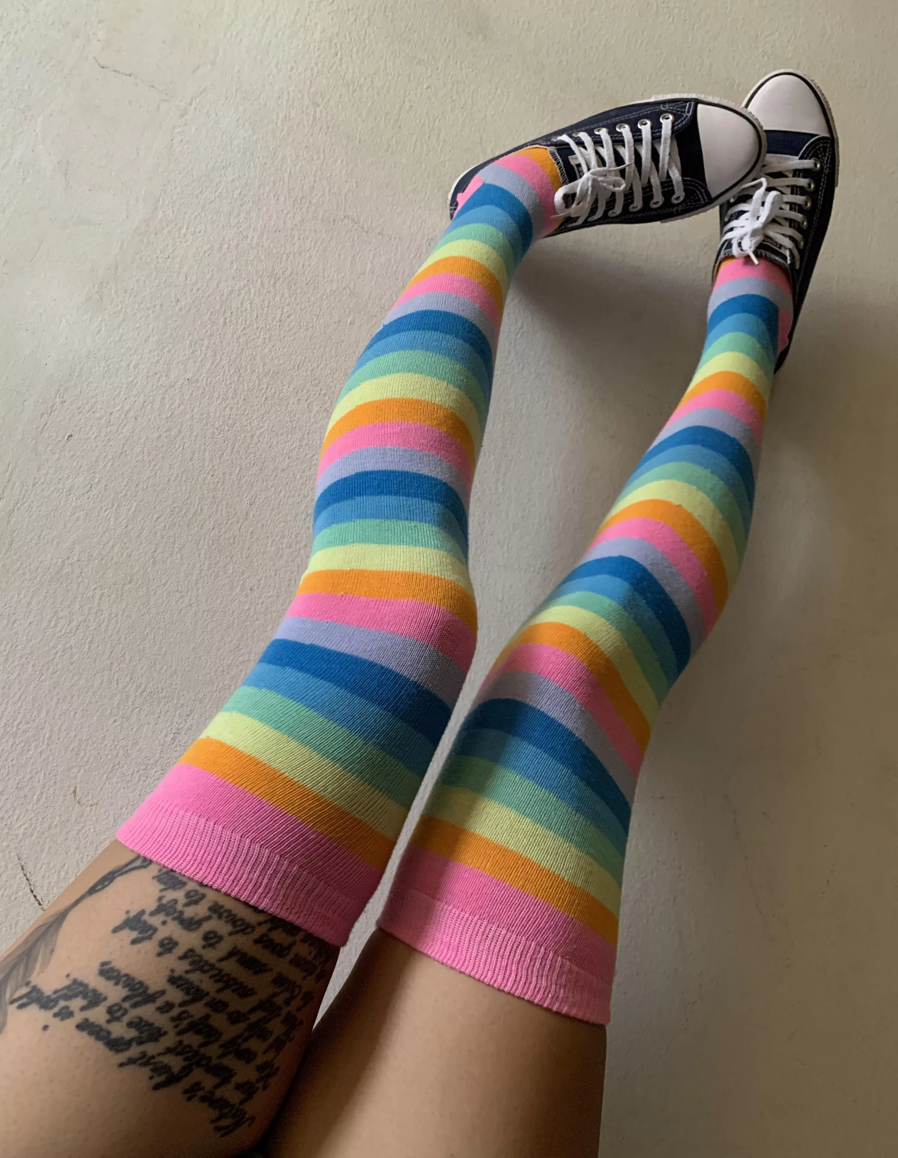 Loving my candy socks