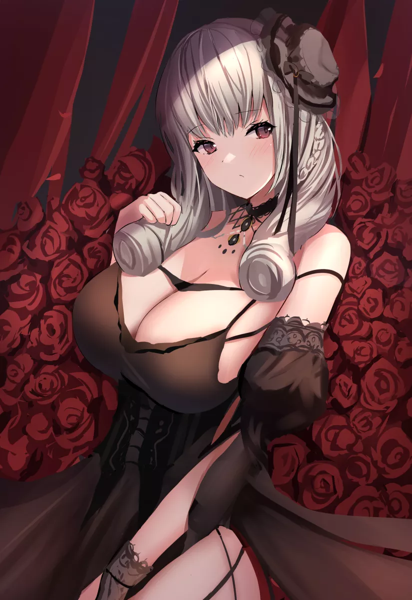 Lutzow Black Dress Beauty ( Manda) [Azur Lane]